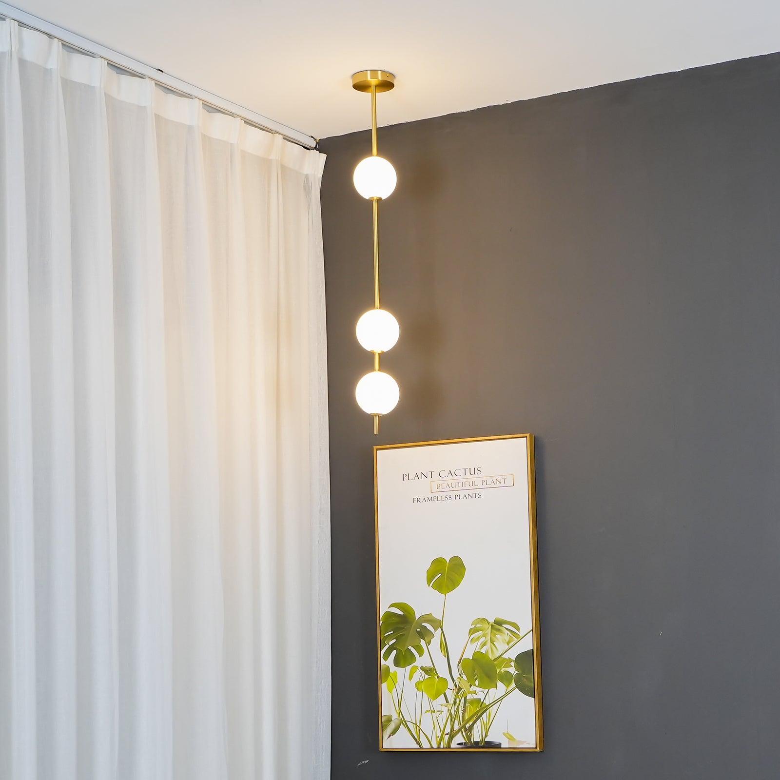 Halo Moderne Minimalistische Messing Pendelleuchte-Letslighting