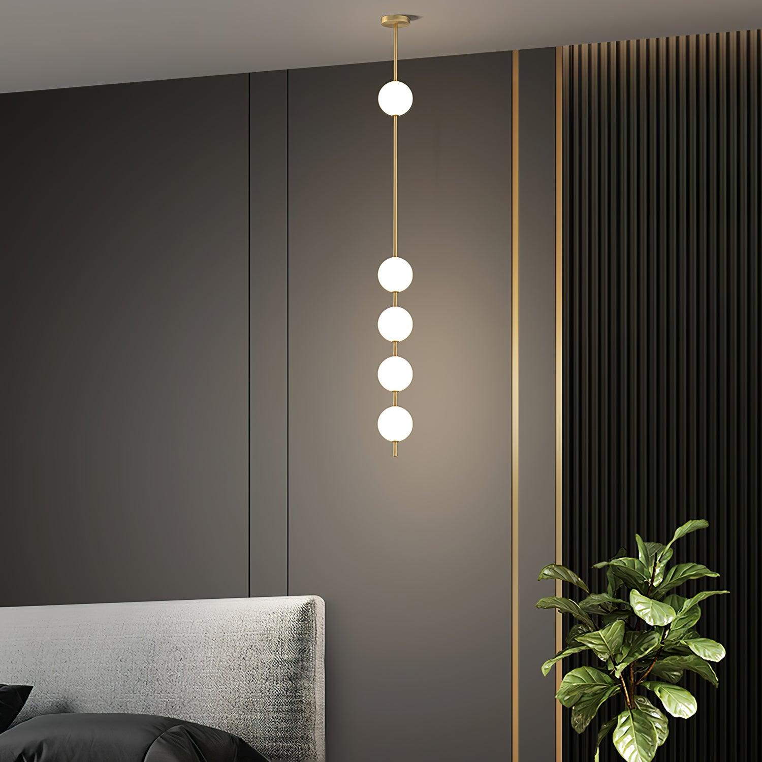 Halo Moderne Minimalistische Messing Pendelleuchte-Letslighting