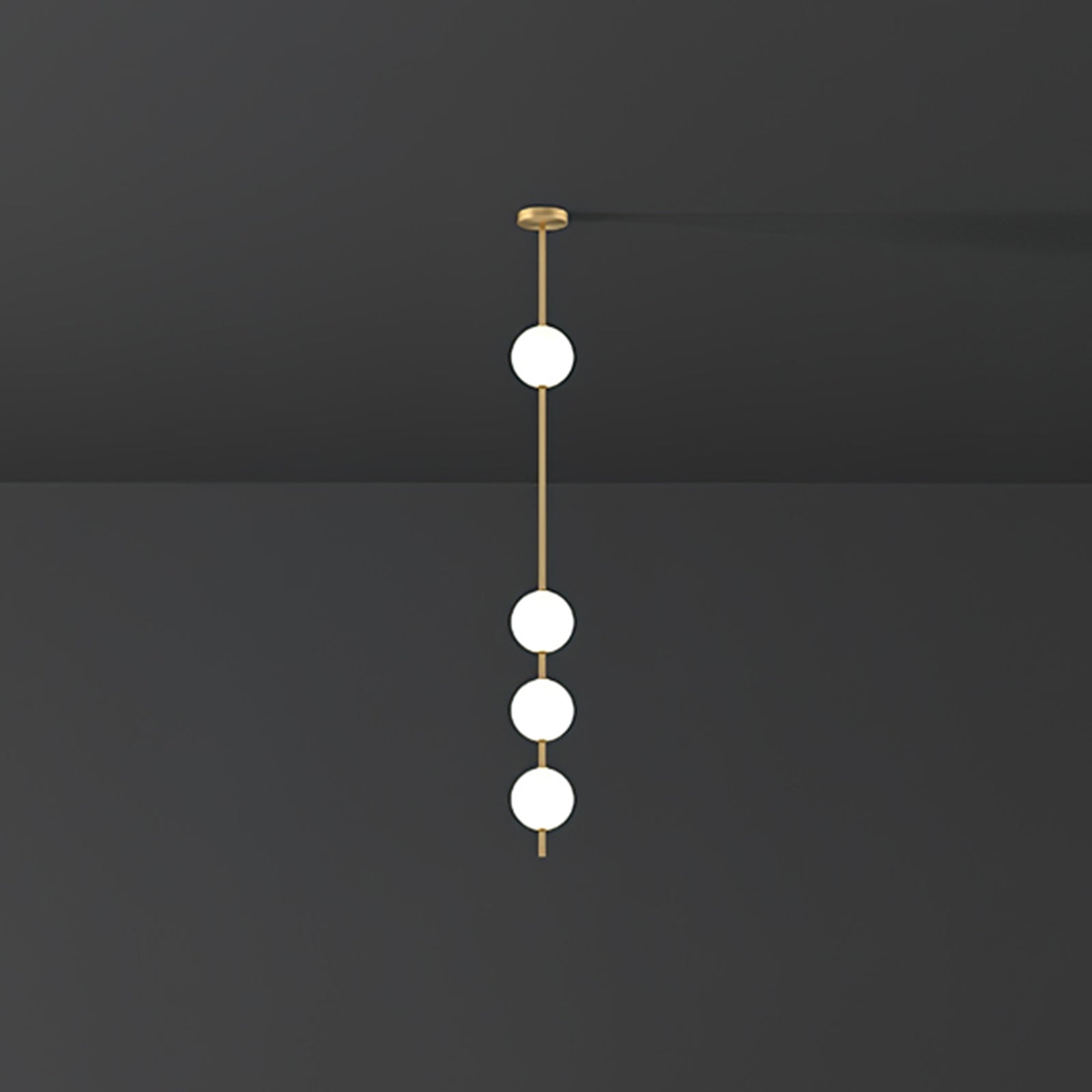 Halo Moderne Minimalistische Messing Pendelleuchte-Letslighting