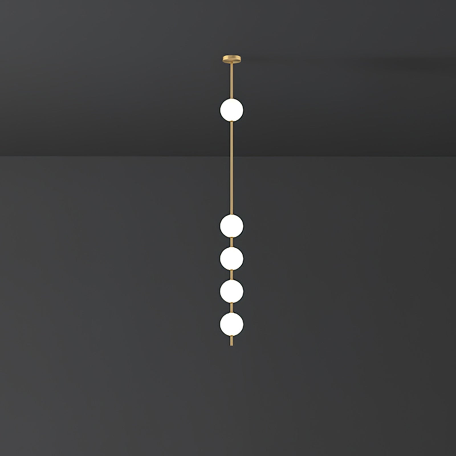Halo Moderne Minimalistische Messing Pendelleuchte-Letslighting