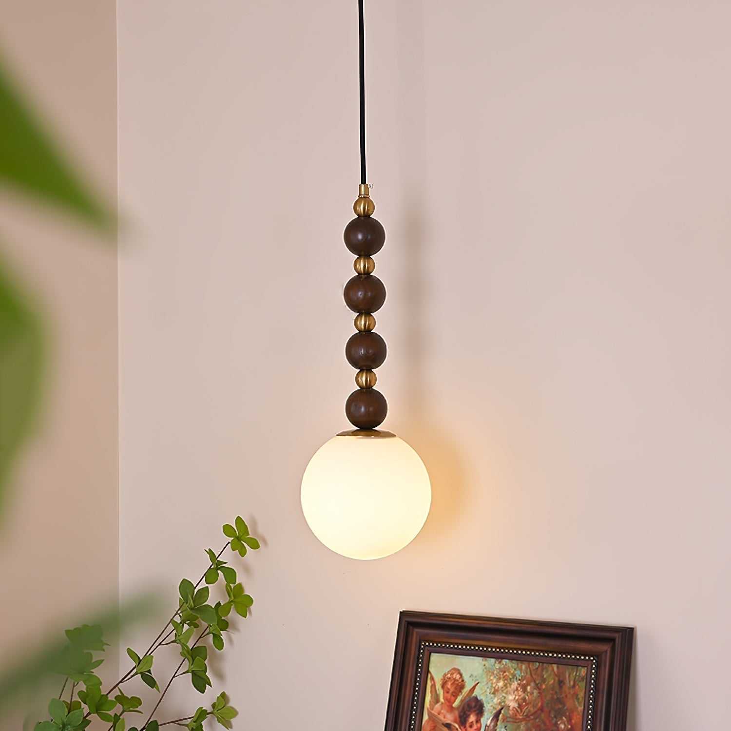 Golie Minimalistisch Holz Pendelleuchte Lampe-Letslighting