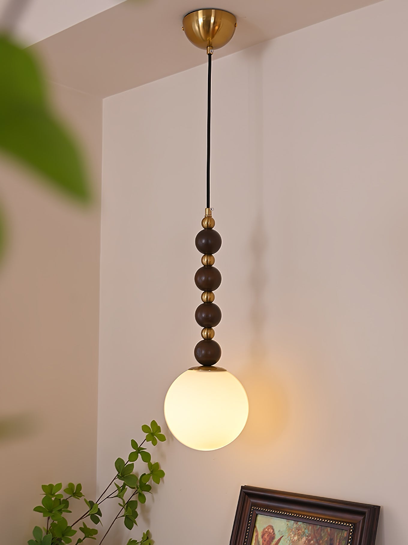 Golie Minimalistisch Holz Pendelleuchte Lampe-Letslighting