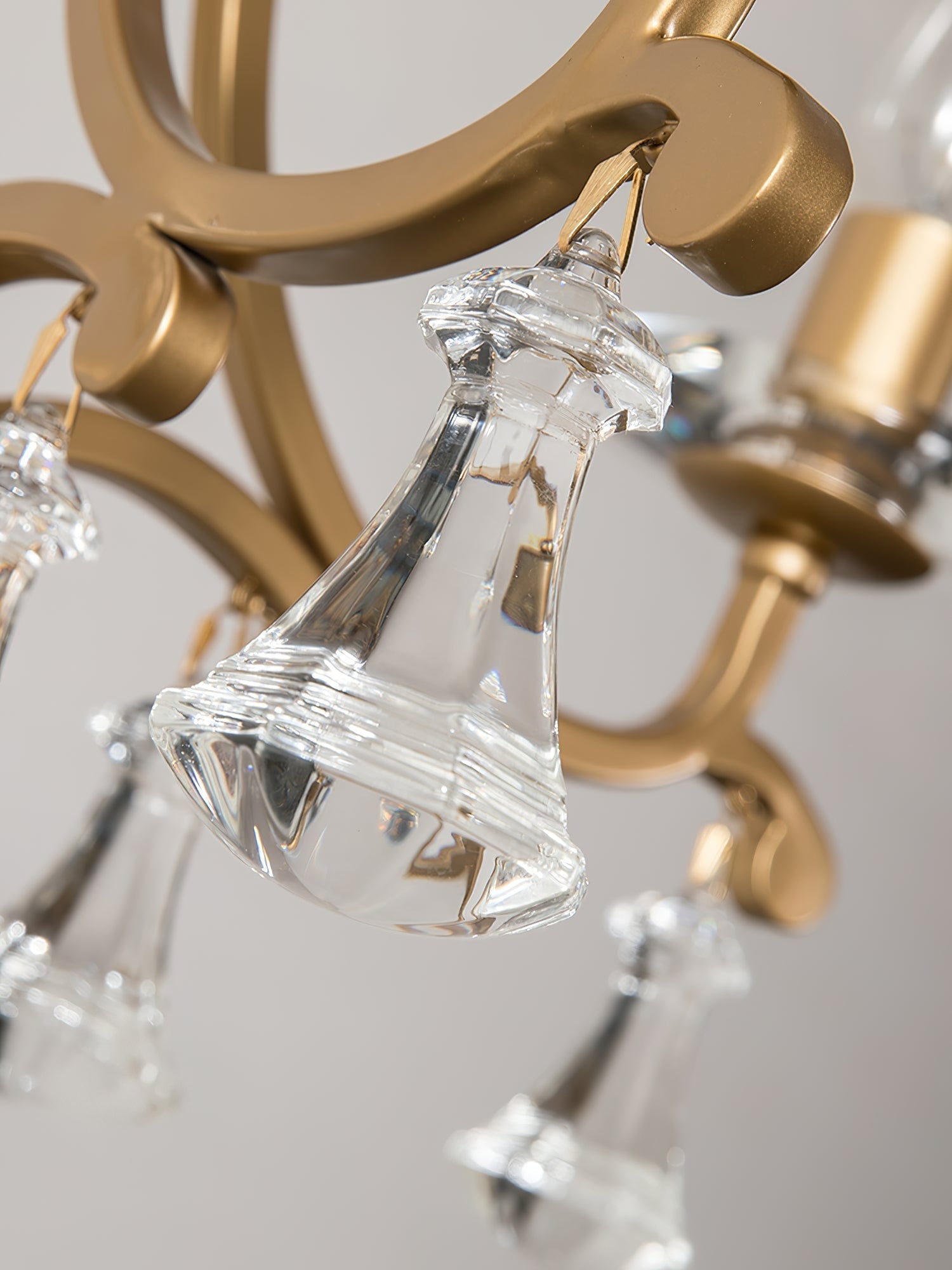 Cuvenara Postmoderner Luxus Messing-Kristall-Kronleuchter-Letslighting