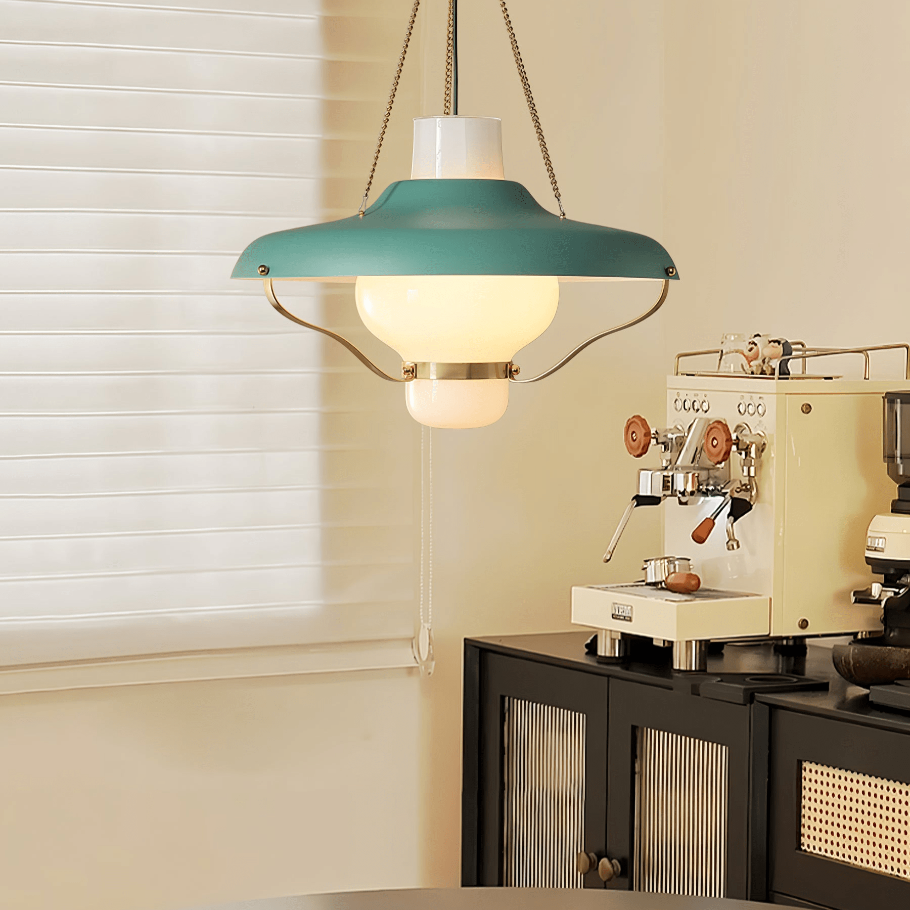 Olaeon Mid-Century Glas Pendelleuchte-Letslighting