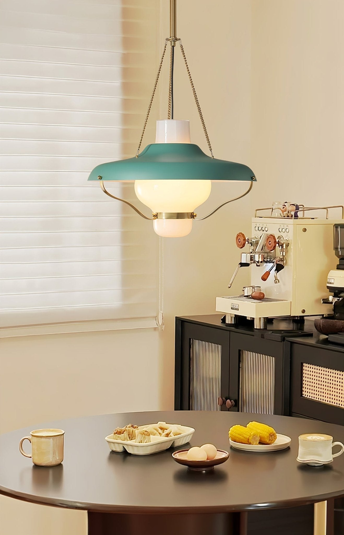 Olaeon Mid-Century Glas Pendelleuchte-Letslighting