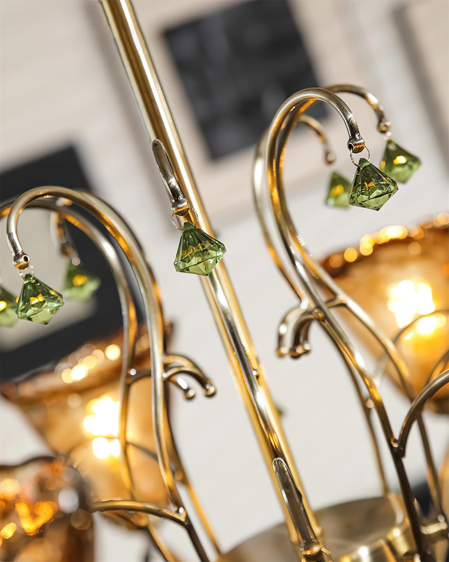 Givona Vintage Glas-Kronleuchter-Letslighting