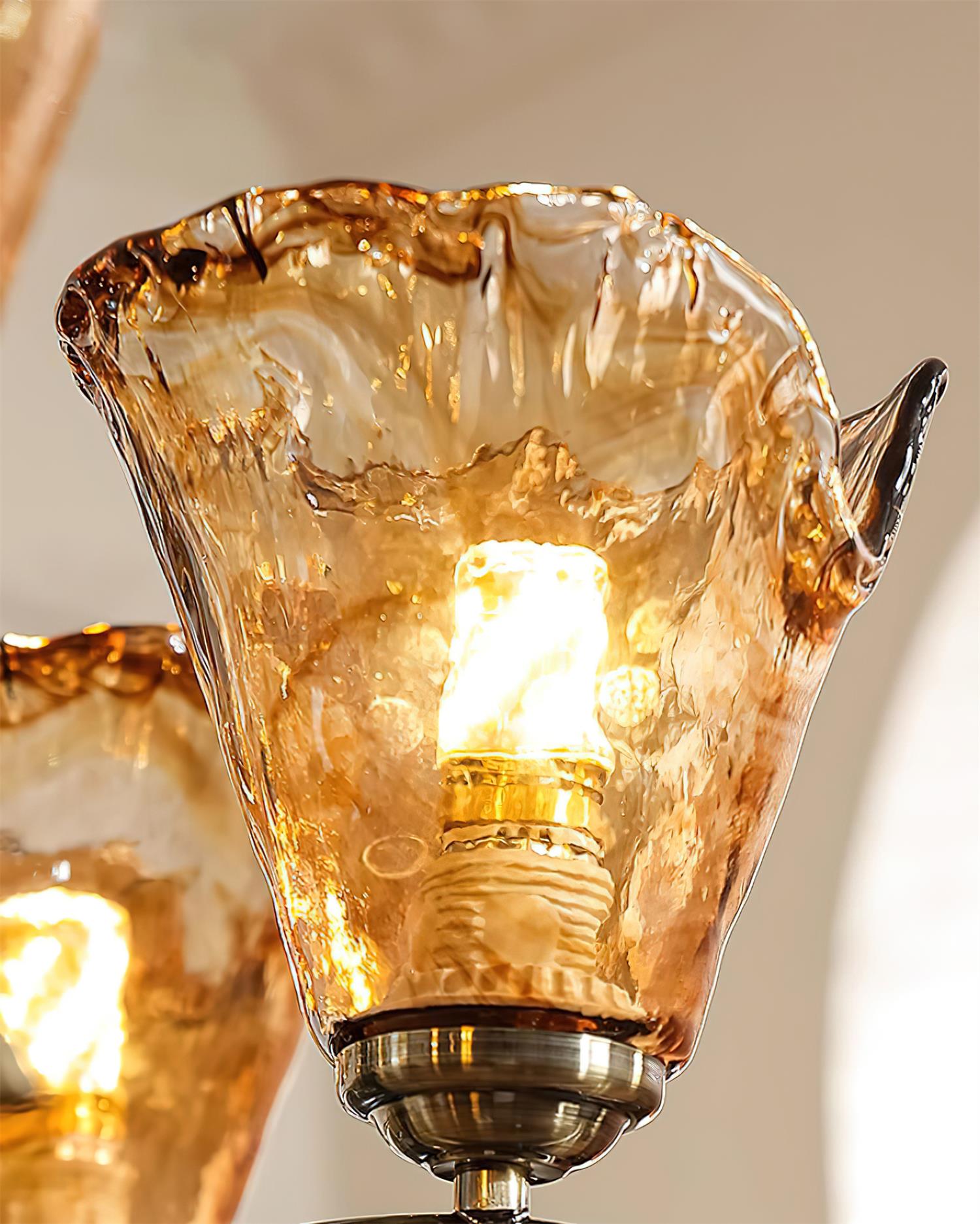Givona Vintage Glas-Kronleuchter-Letslighting