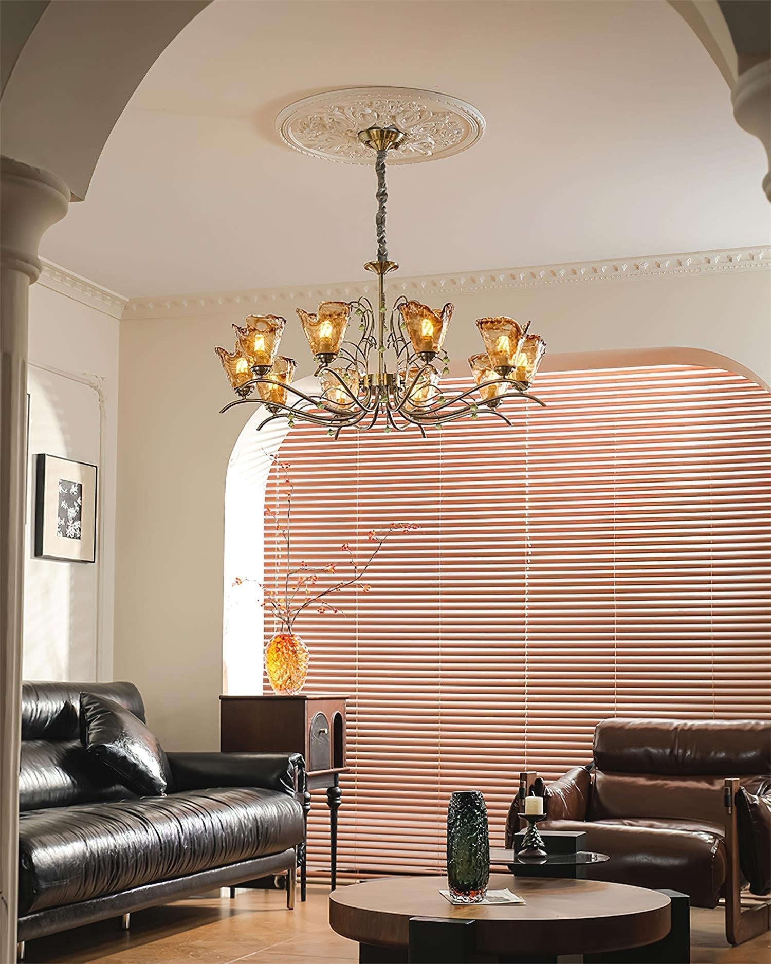 Givona Vintage Glas-Kronleuchter-Letslighting