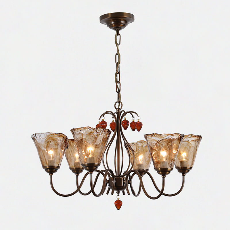Evzorira Glas Kristall Vintage Luxus Kronleuchter-Letslighting