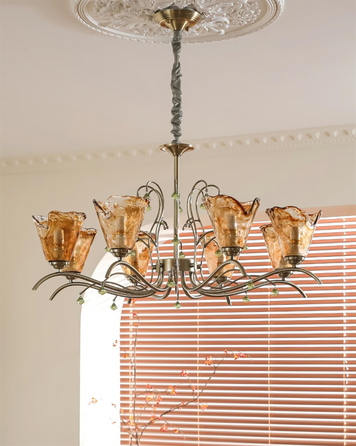 Givona Vintage Glas-Kronleuchter-Letslighting