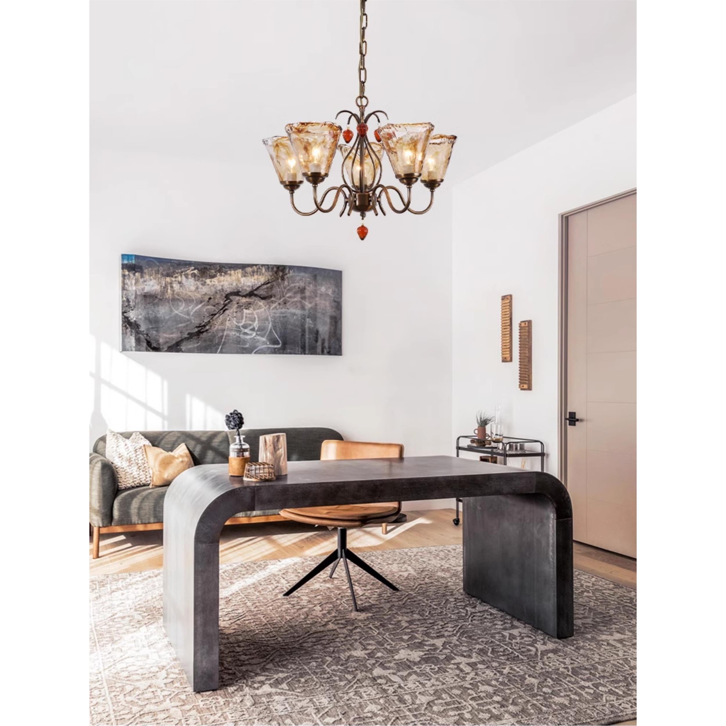 Evzorira Glas Kristall Vintage Luxus Kronleuchter-Letslighting