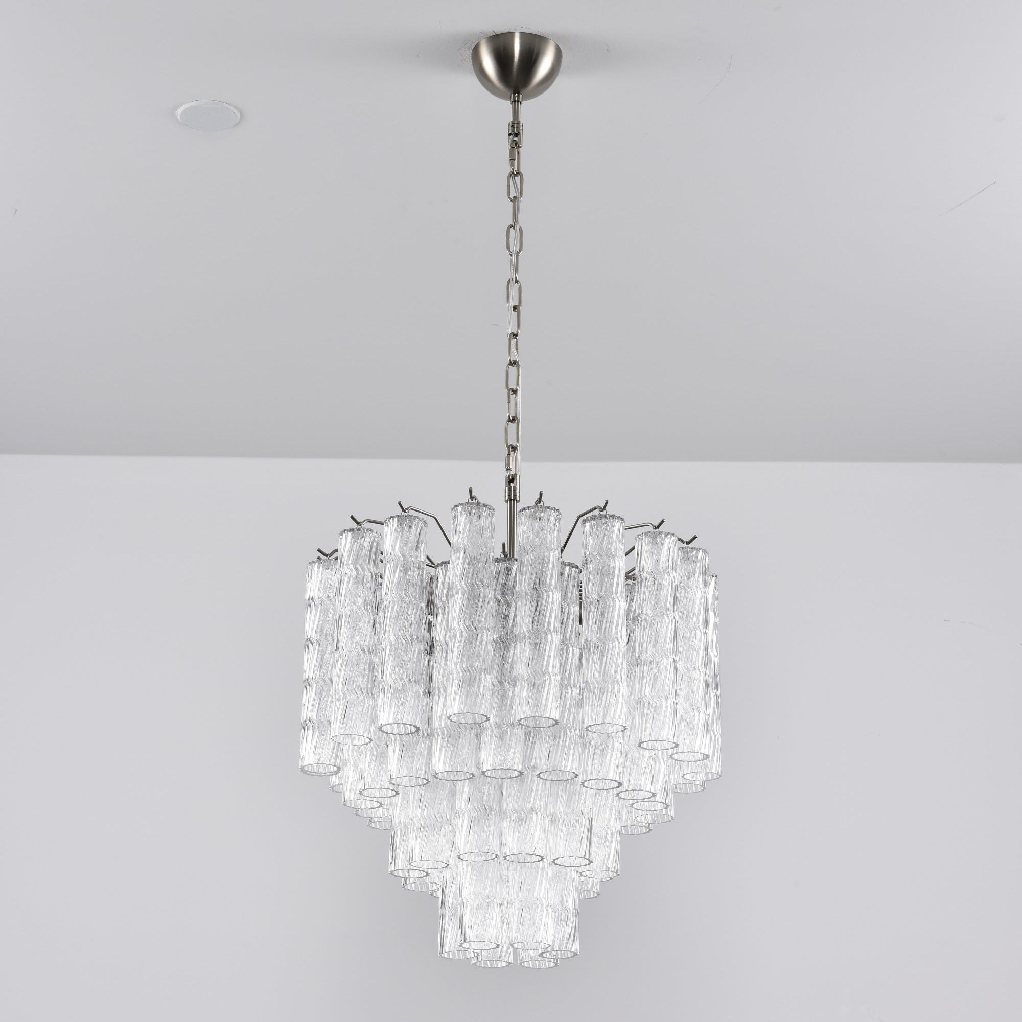 Aurora Chandelier Murano Glass Tiered Cascading Waves - Neutralighting