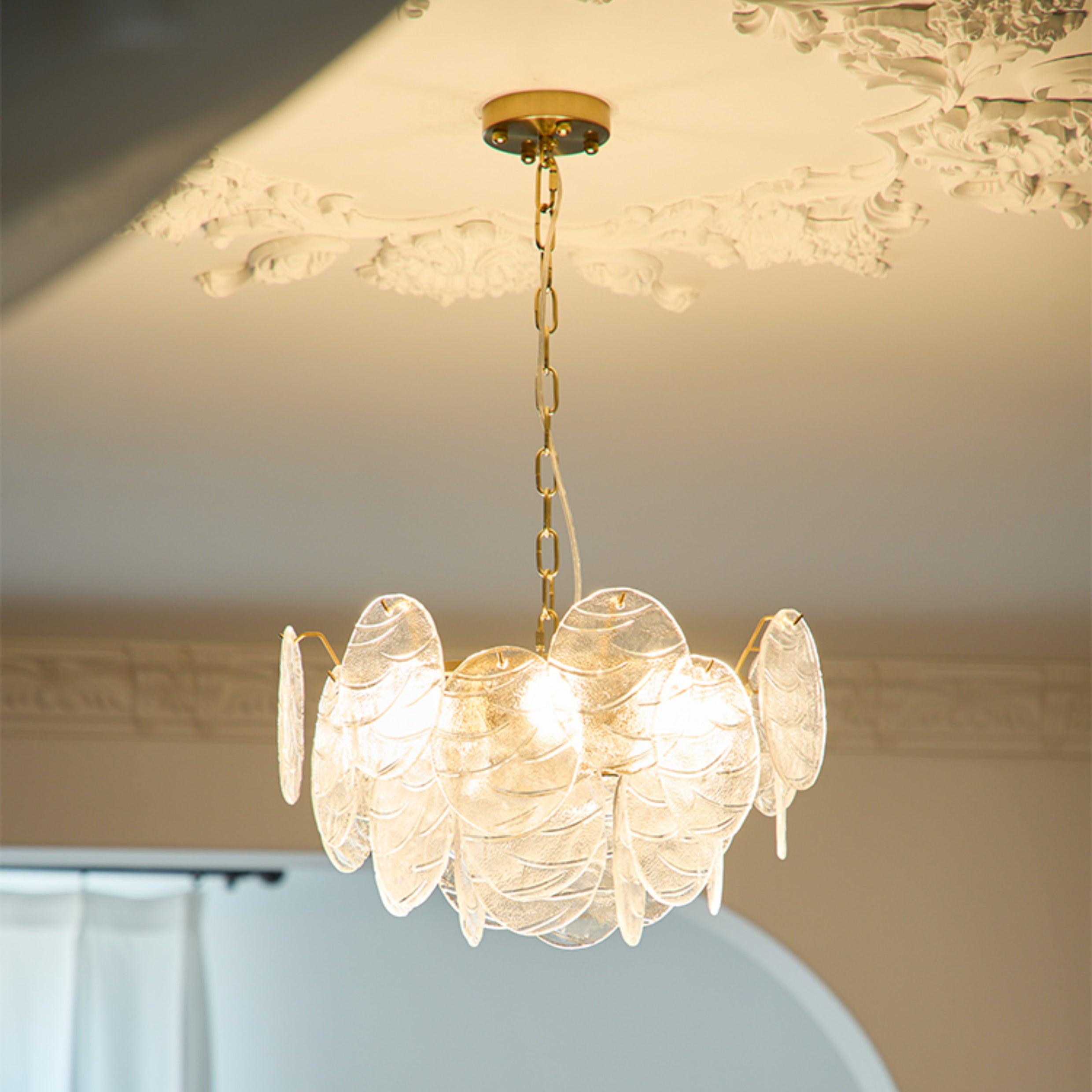 Leaf Vintage Glass Chandelier - Blowlighting