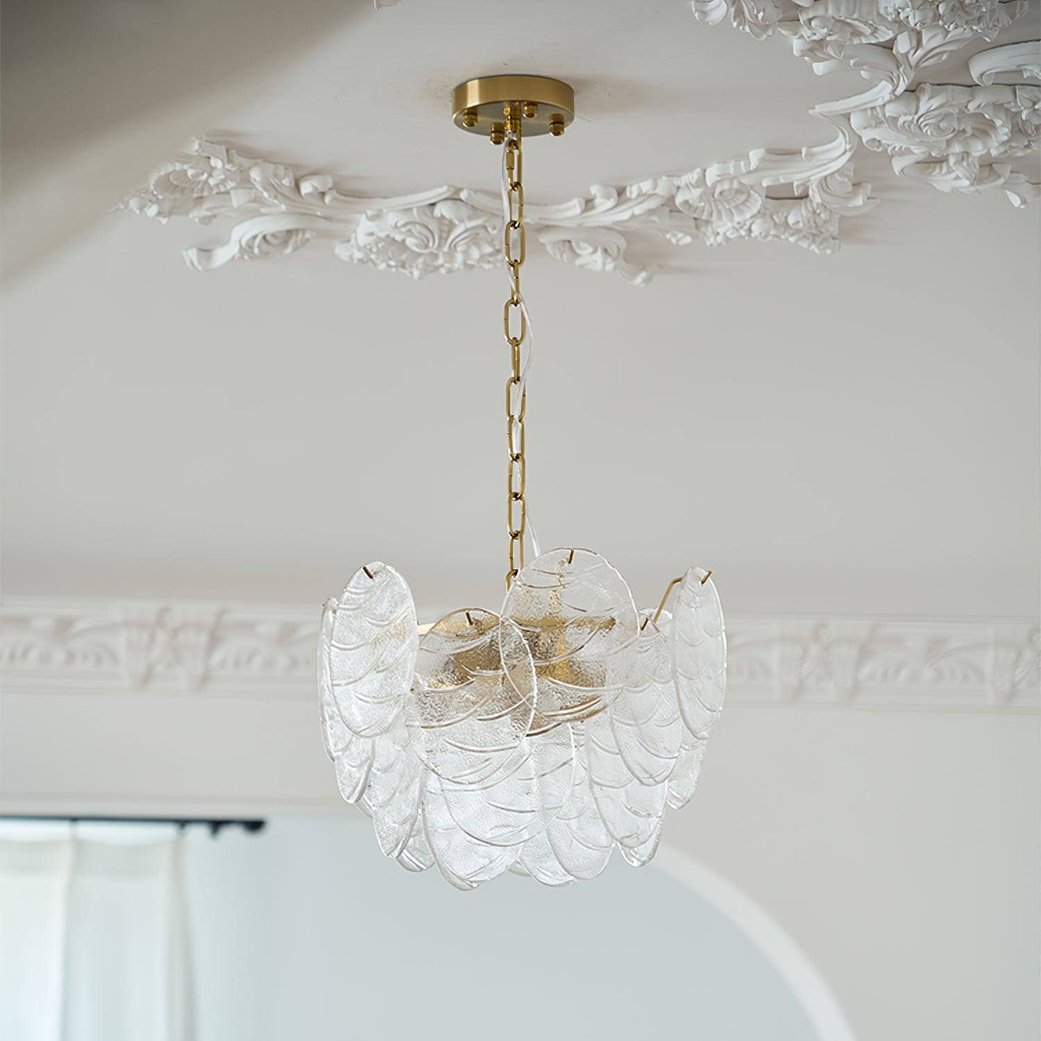 Leaf Vintage Glass Chandelier - Blowlighting