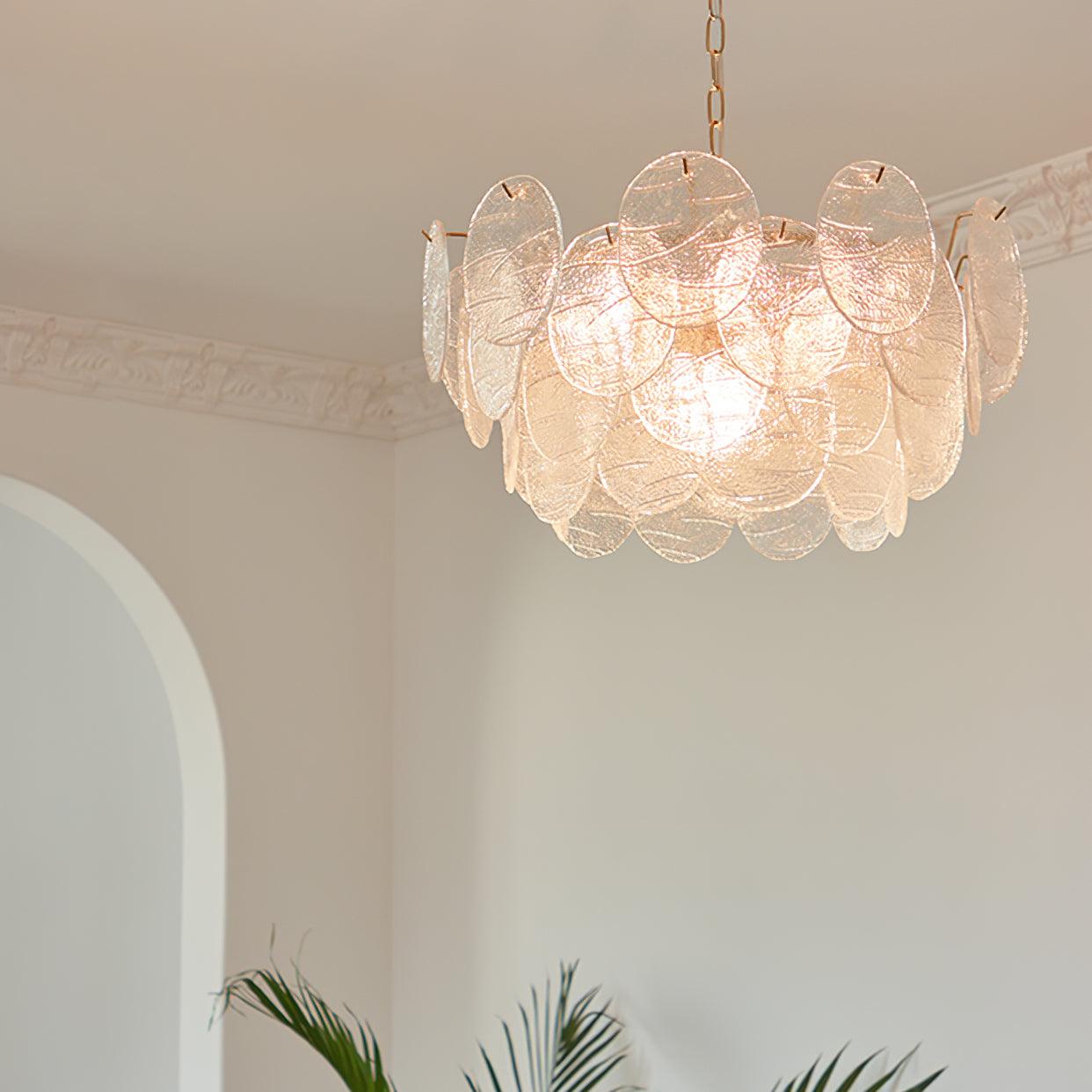 Leaf Vintage Glass Chandelier - Blowlighting