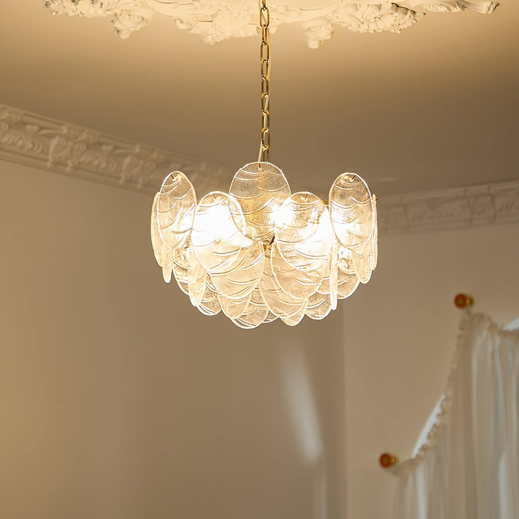 Leaf Vintage Glass Chandelier - Blowlighting