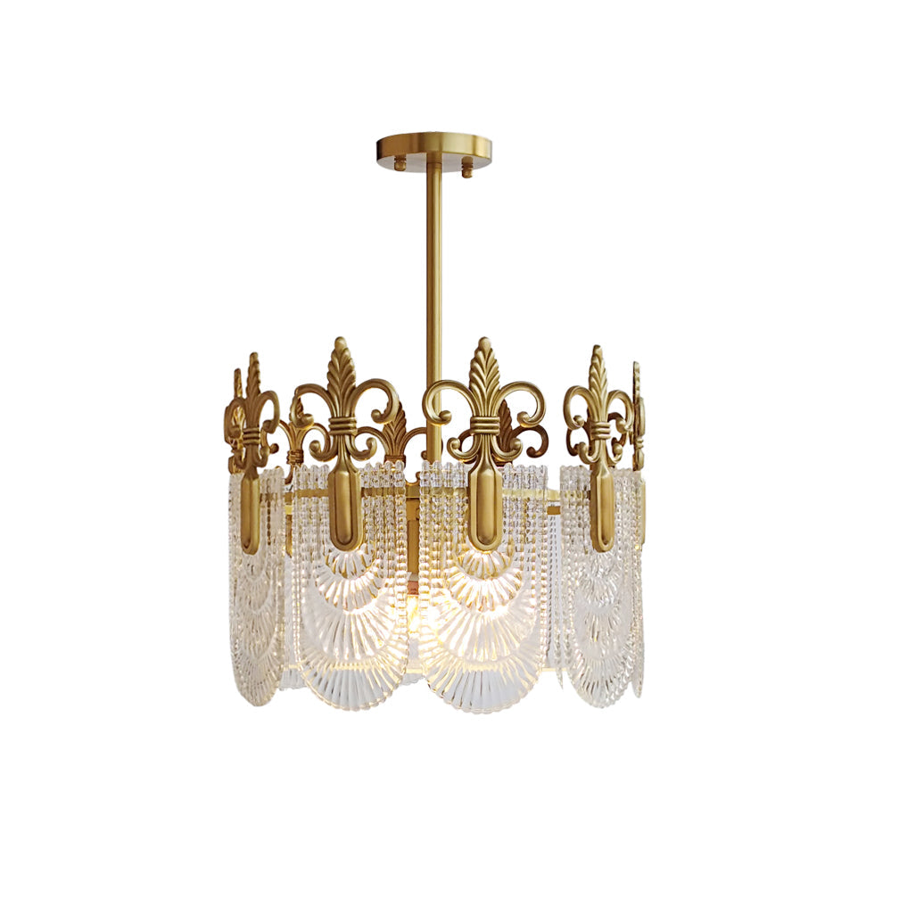 Cashaor Postmoderner Luxus Messing Glas Kronleuchter-Letslighting