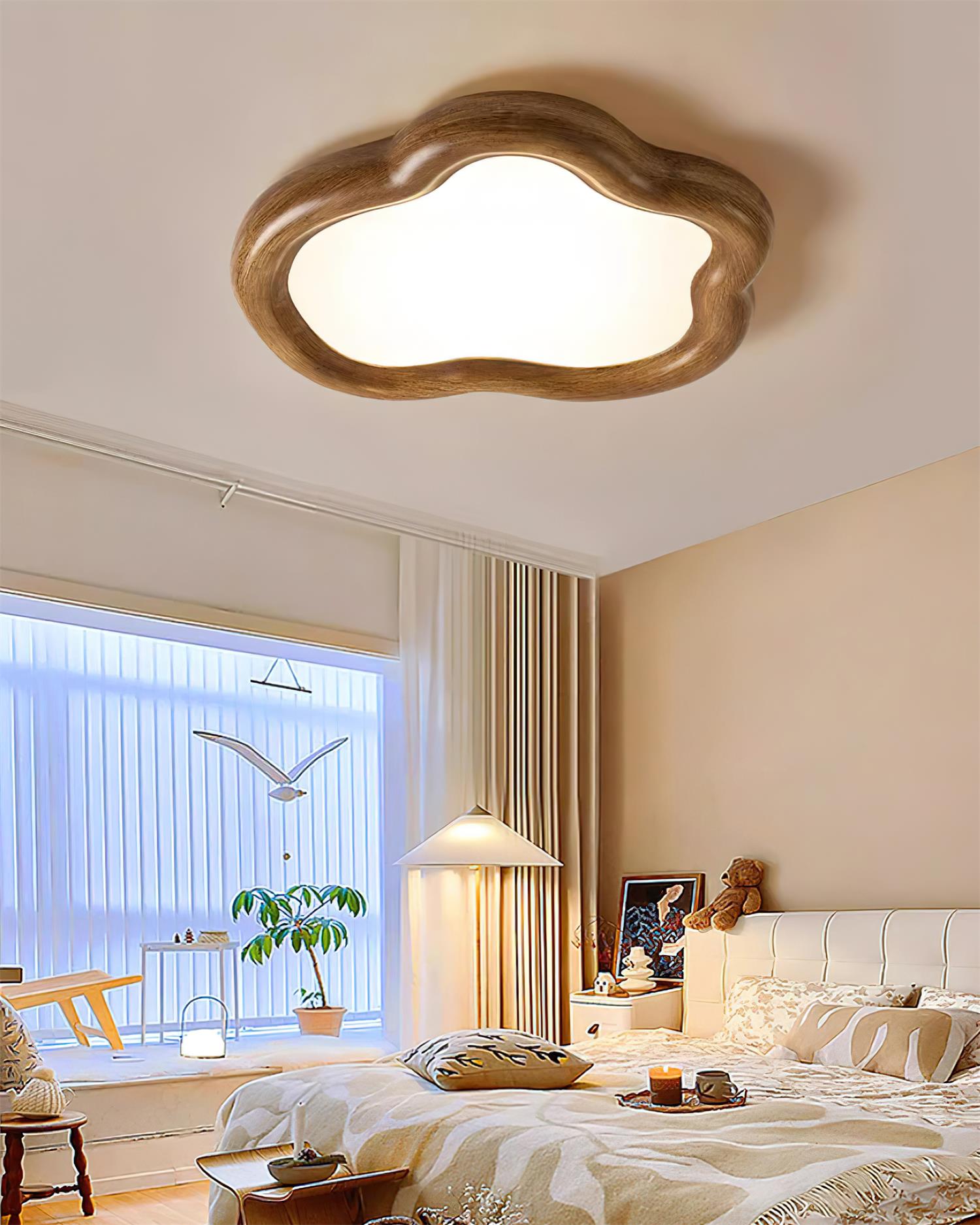 Blyno Holz Wolke Deckenleuchte-Letslighting