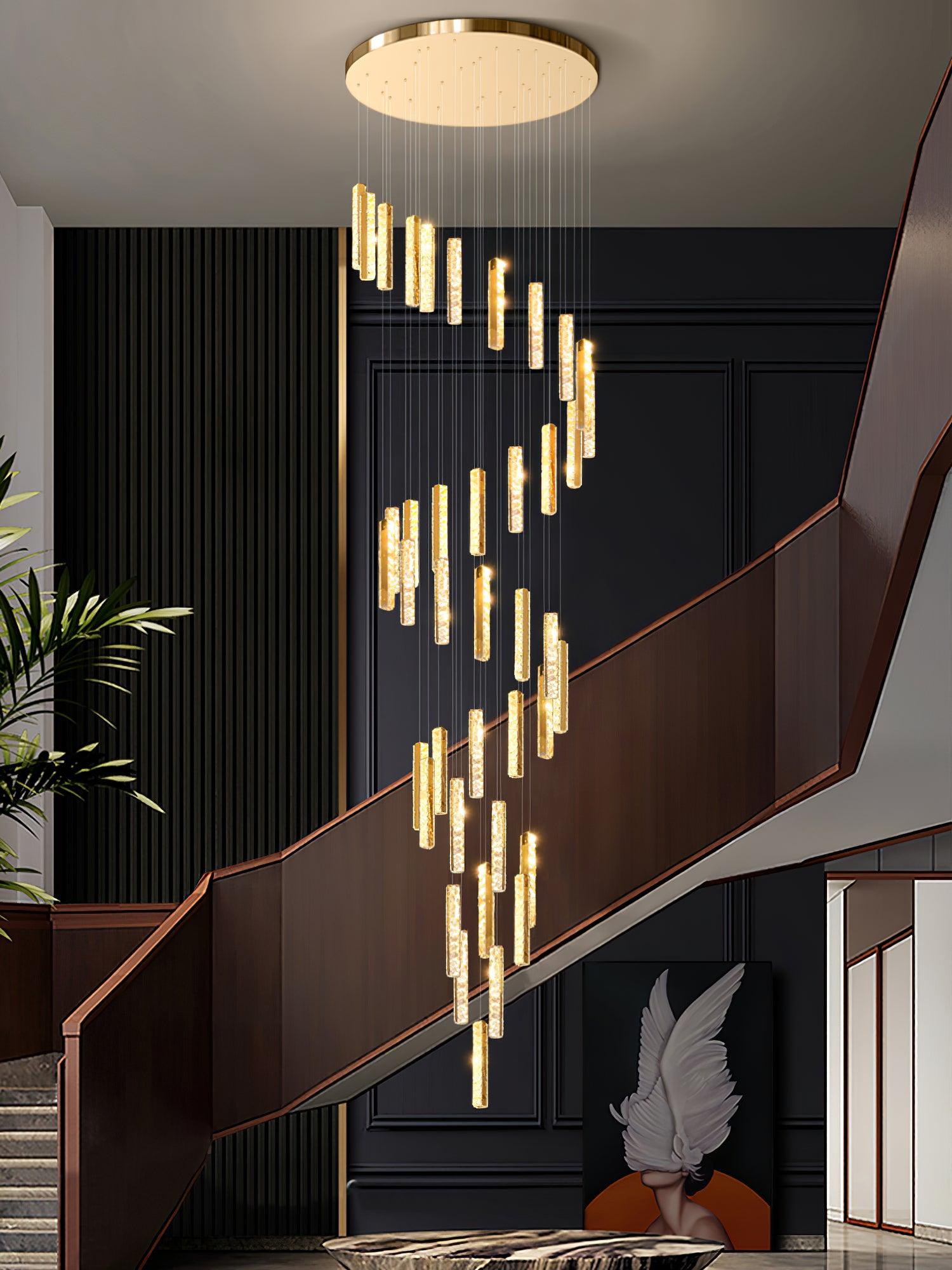Lustra Kronleuchter Villa Forci Anhänger Silber Modern-Letslighting
