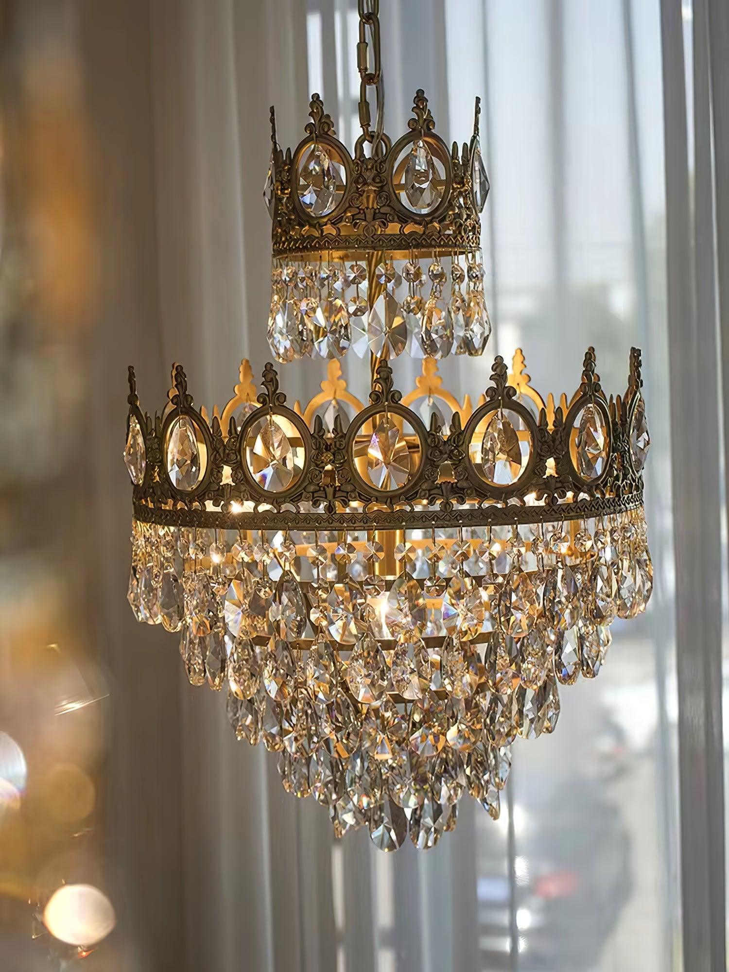 Lustra Pendelleuchte Vintage Kristalltropfen-Letslighting