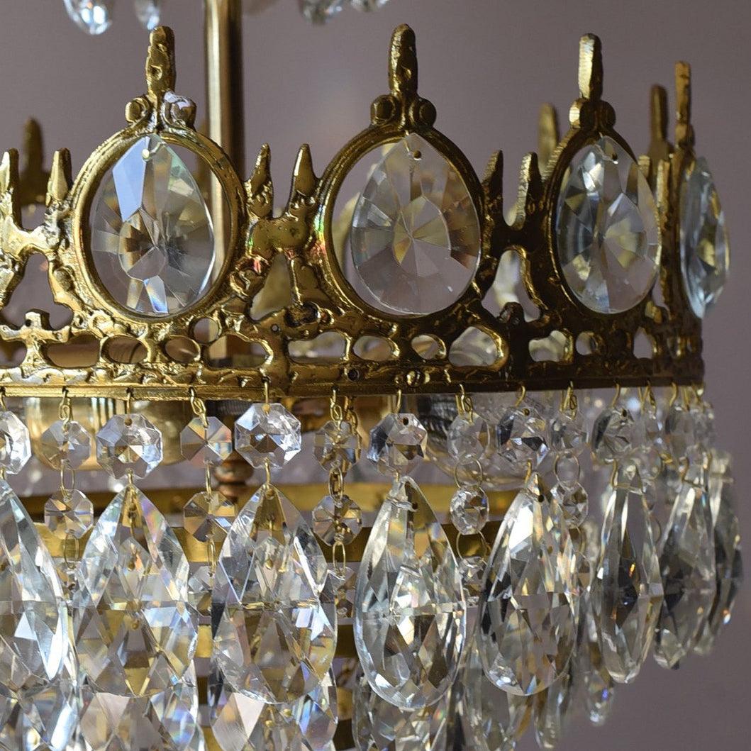 Lustra Pendelleuchte Vintage Kristalltropfen-Letslighting