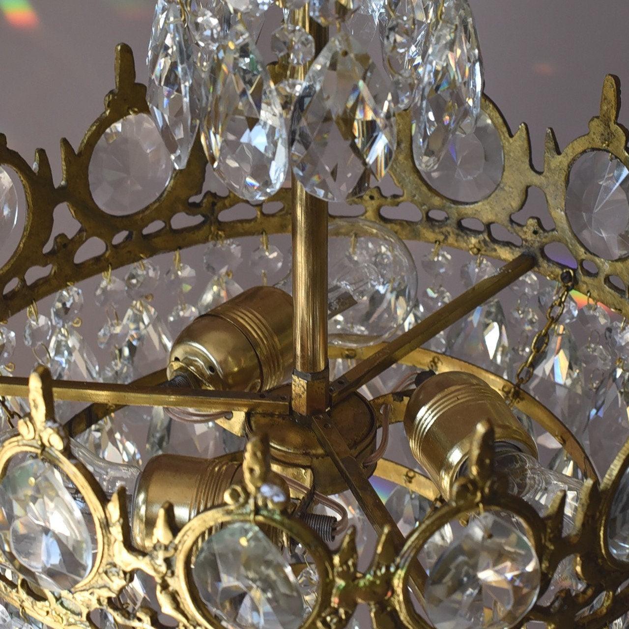 Lustra Pendelleuchte Vintage Kristalltropfen-Letslighting