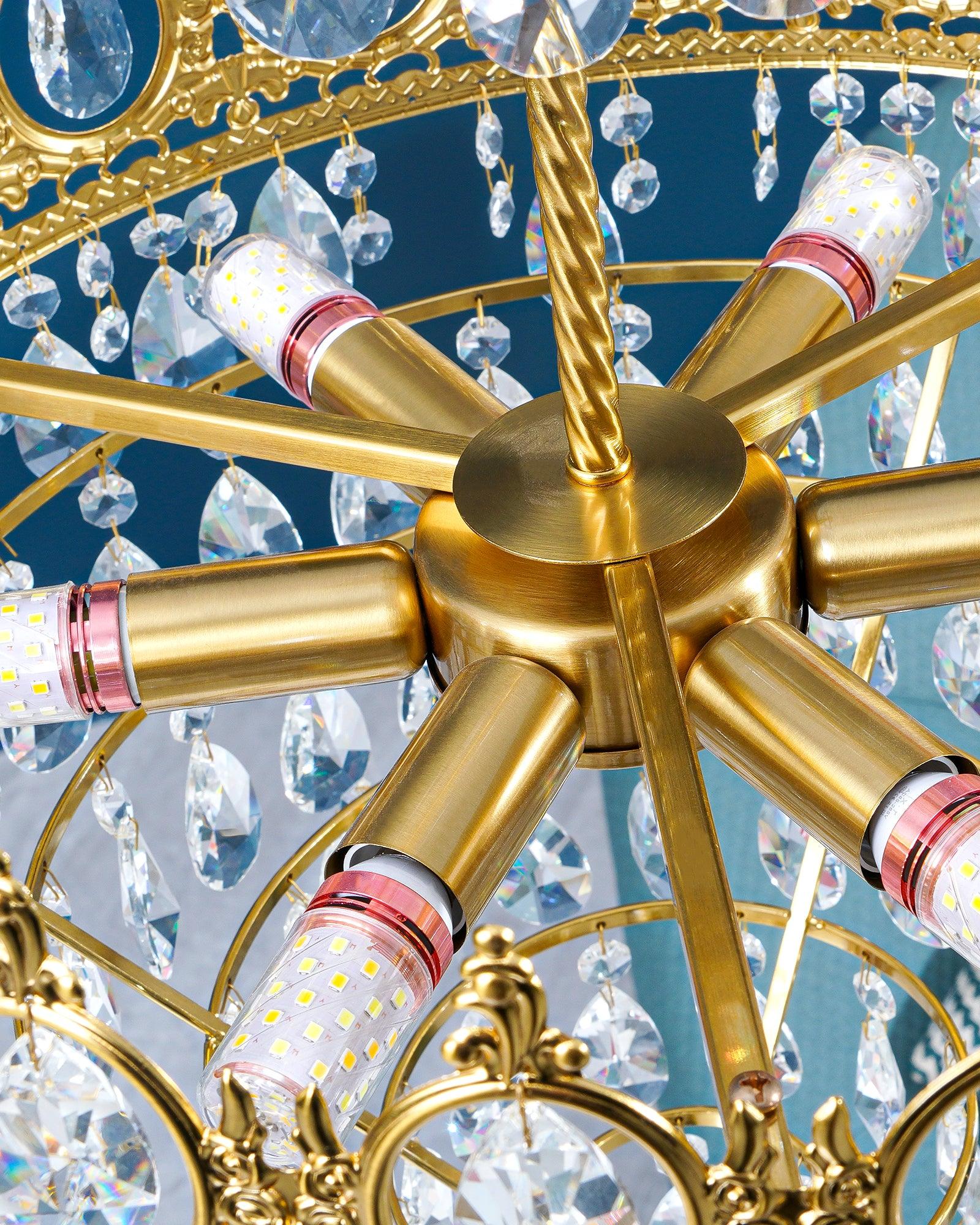 Lustra Pendelleuchte Vintage Kristalltropfen-Letslighting