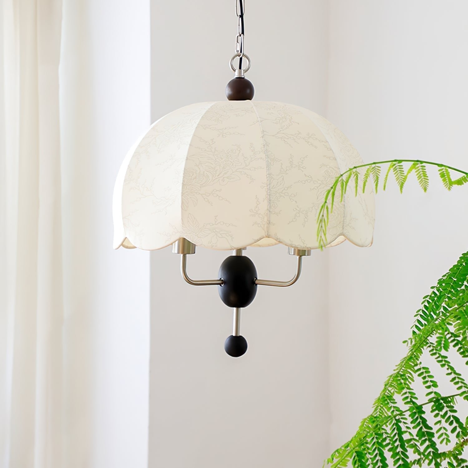 Ervaren Vintage Stoff Holz Pendelleuchte-Letslighting