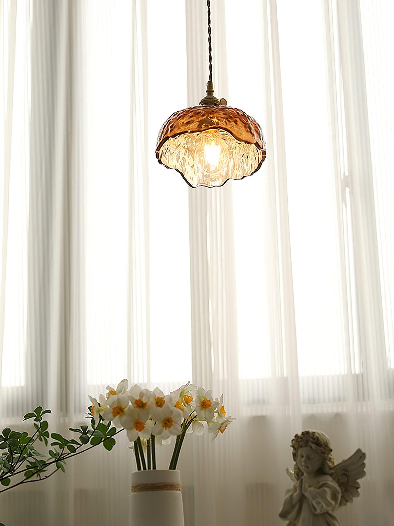 Lioracr Vintage Glas Pendelleuchte Leuchte-Letslighting