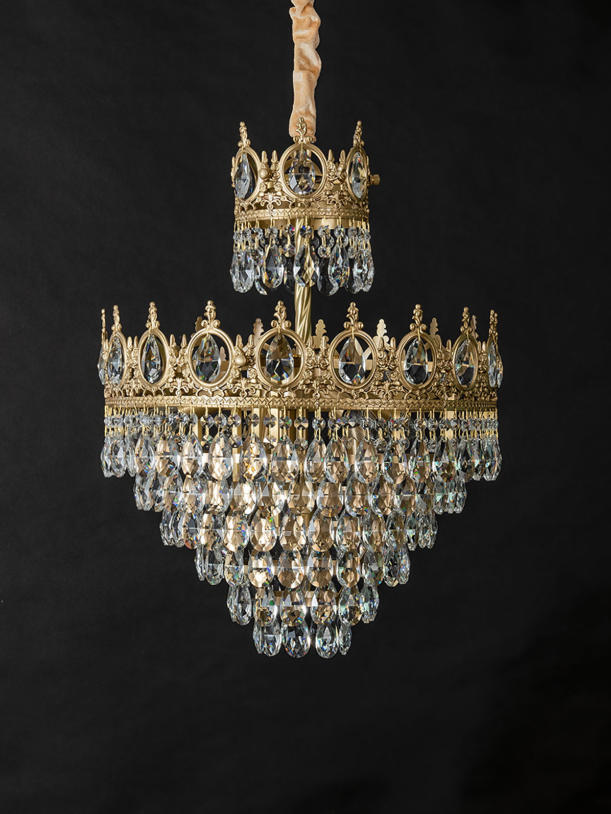 Lustra Pendelleuchte Vintage Kristalltropfen-Letslighting