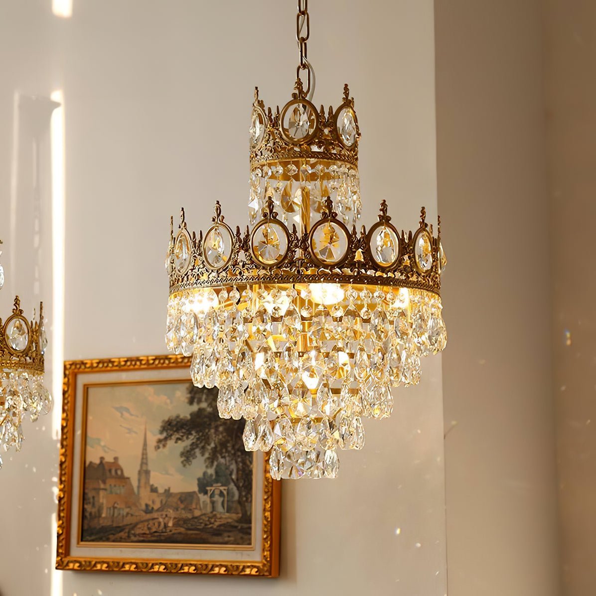 Lustra Pendelleuchte Vintage Kristalltropfen-Letslighting