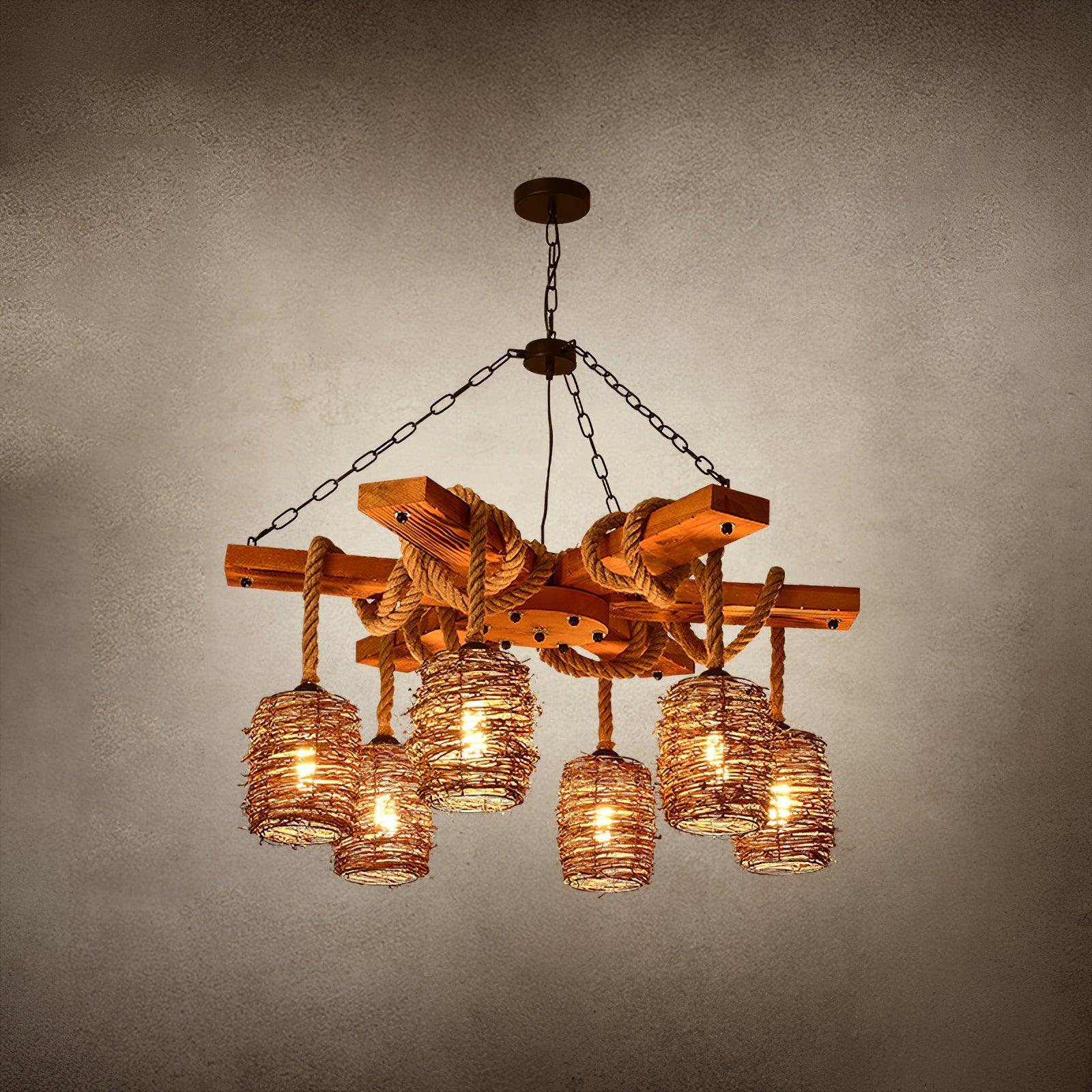 Vintage Farmhouse Chandelier - Blowlighting