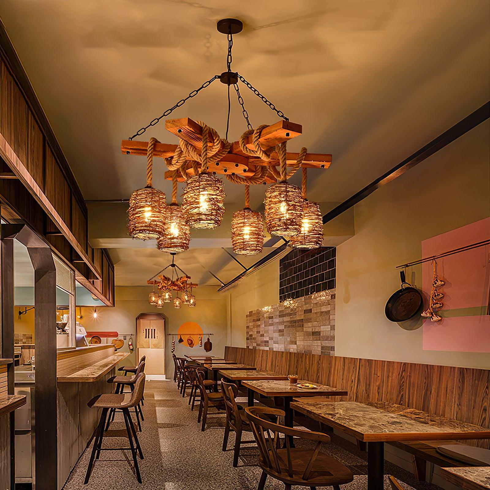 Vintage Farmhouse Chandelier - Blowlighting