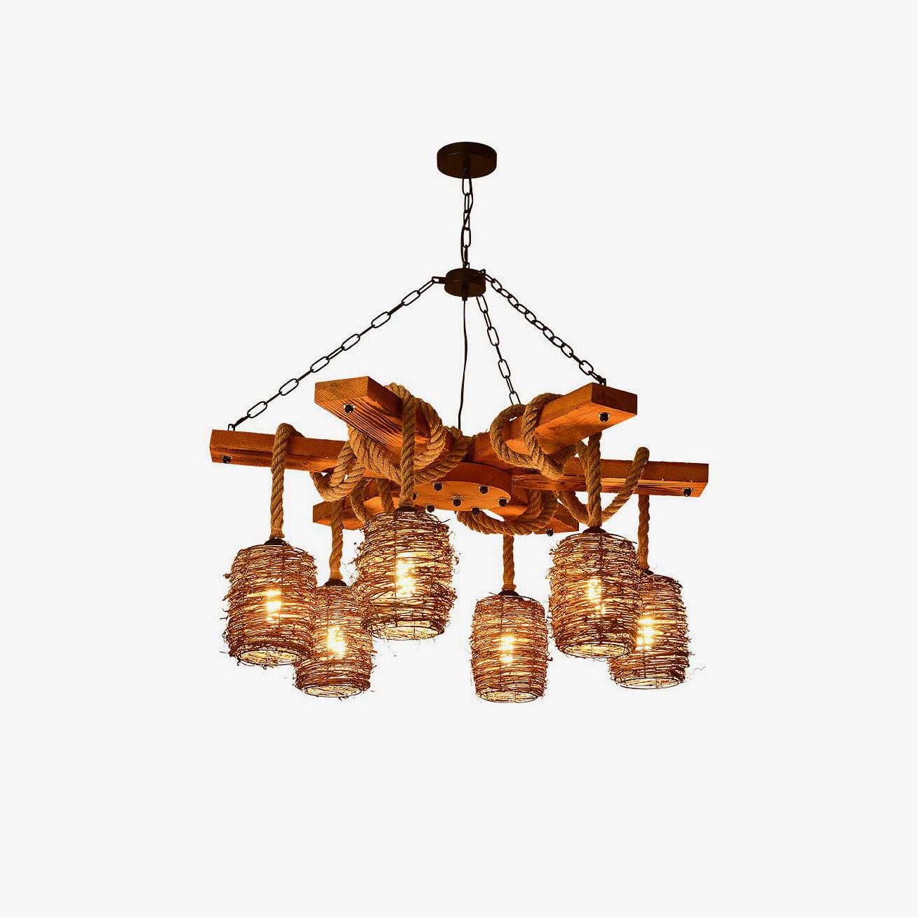 Vintage Farmhouse Chandelier - Blowlighting