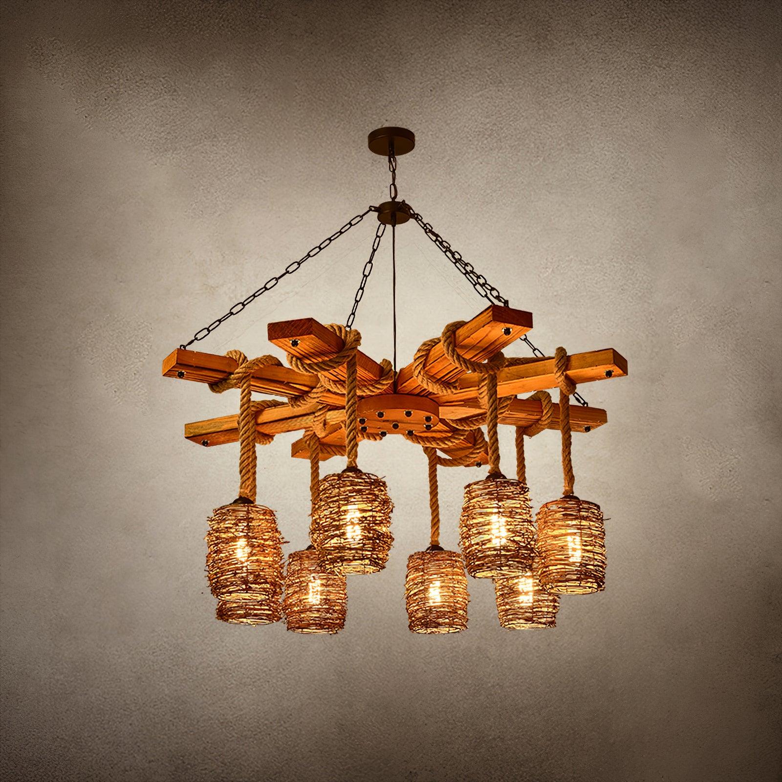 Vintage Farmhouse Chandelier - Blowlighting