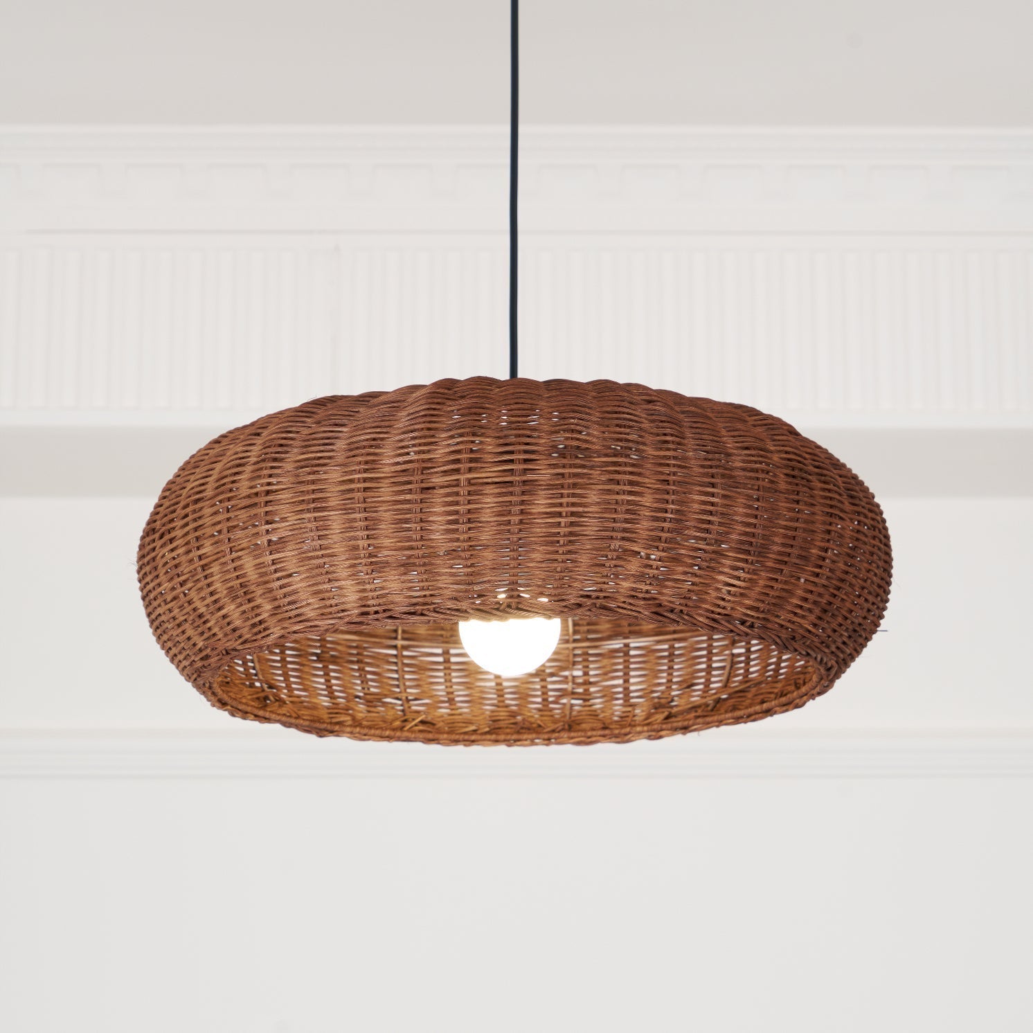 Solvice Vintage Rattan Pendelleuchte-Letslighting
