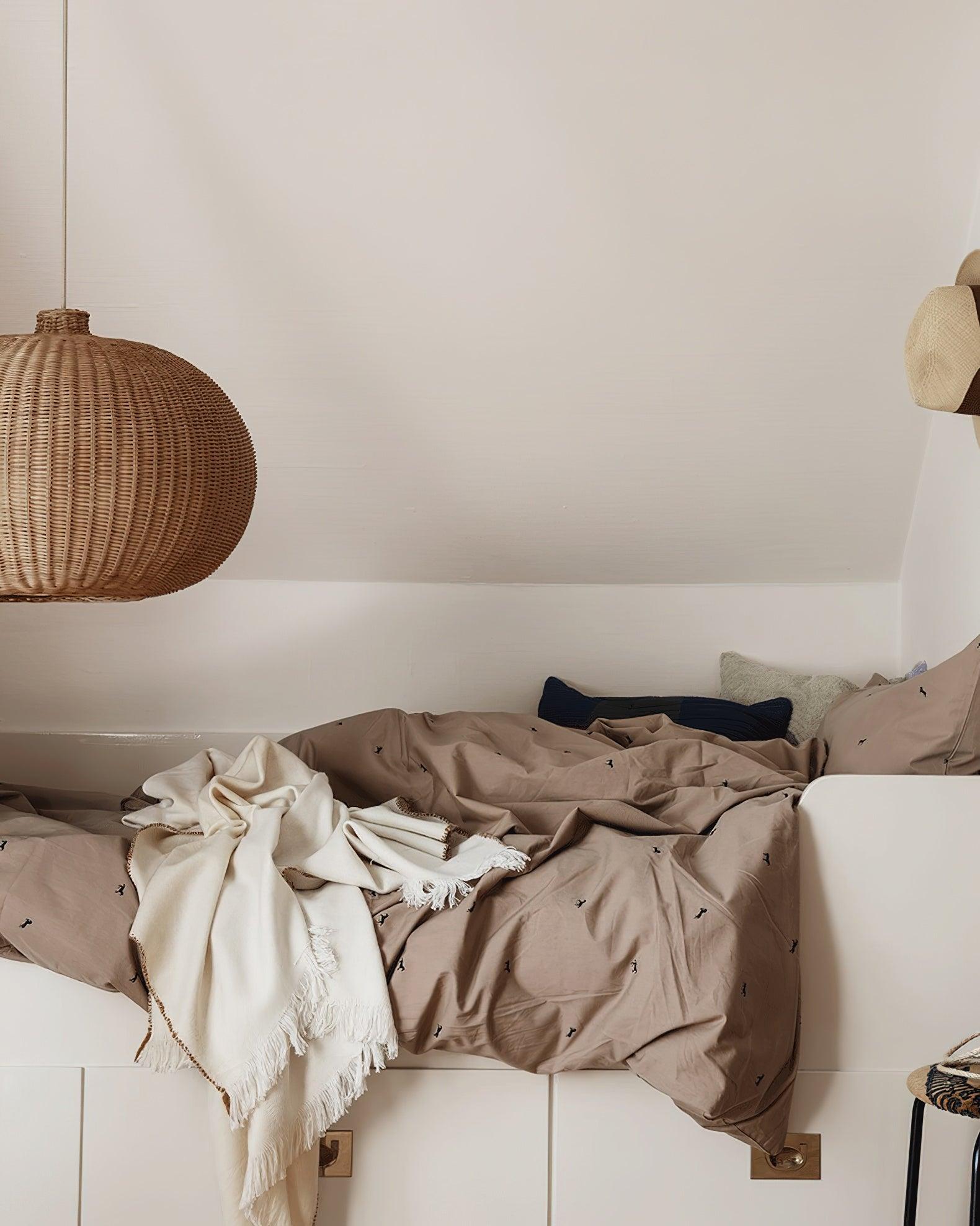 Solvice Vintage Rattan Pendelleuchte-Letslighting