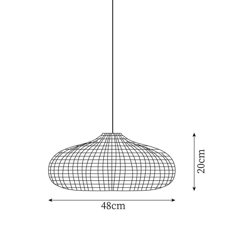 Savana Minimalistische Rattan-Pendelleuchte-Letslighting
