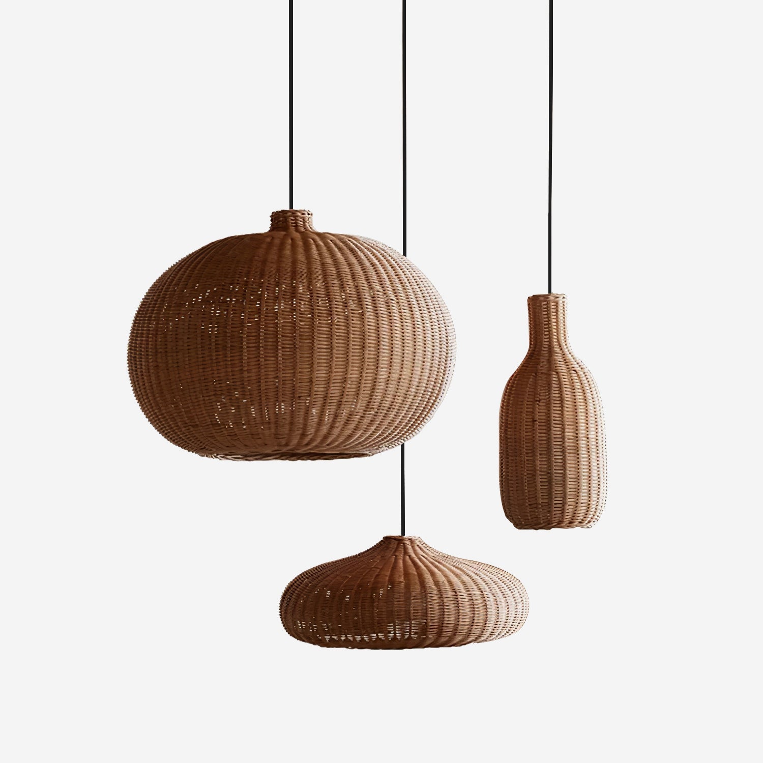Savana Minimalistische Rattan-Pendelleuchte-Letslighting