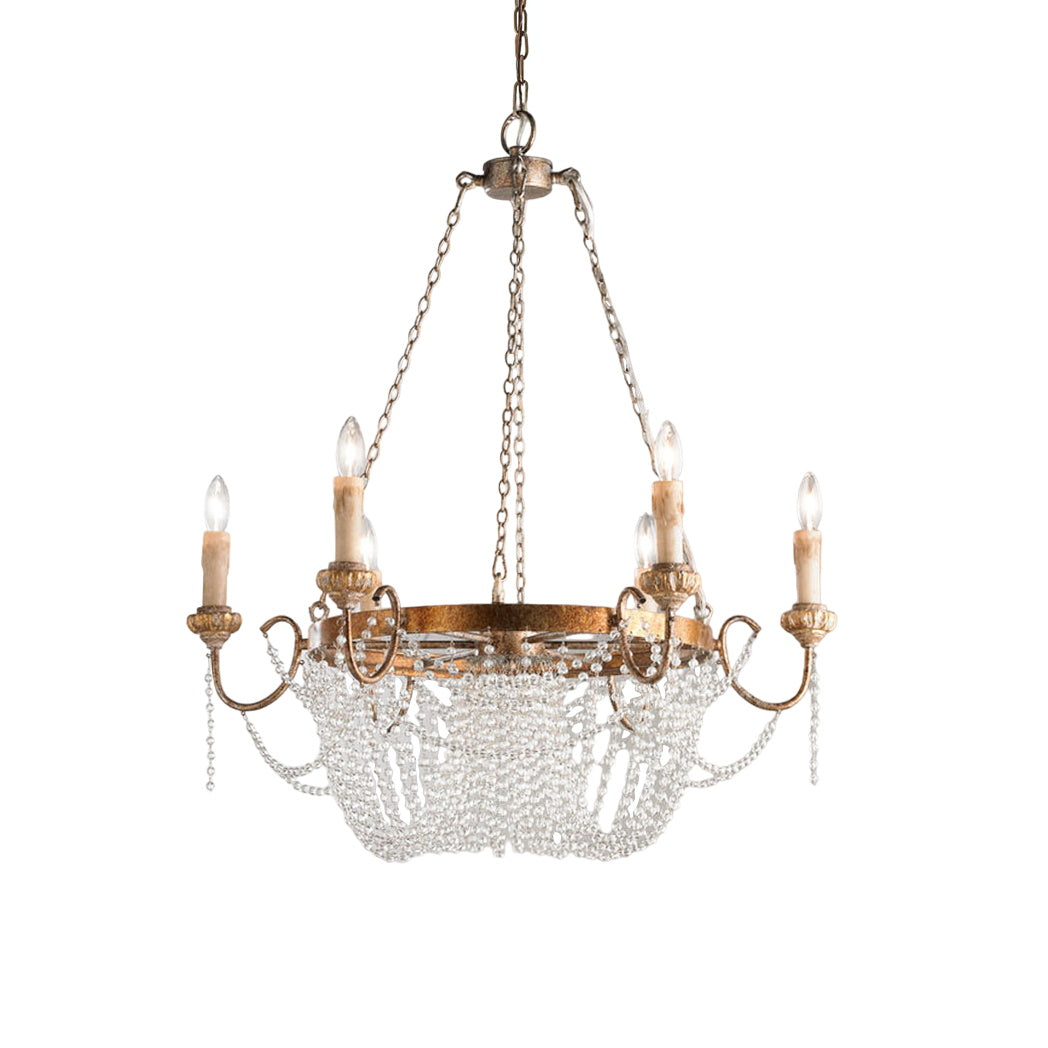 Alzoros Postmoderner Luxus-Kristall-Kronleuchter aus Holz-Letslighting