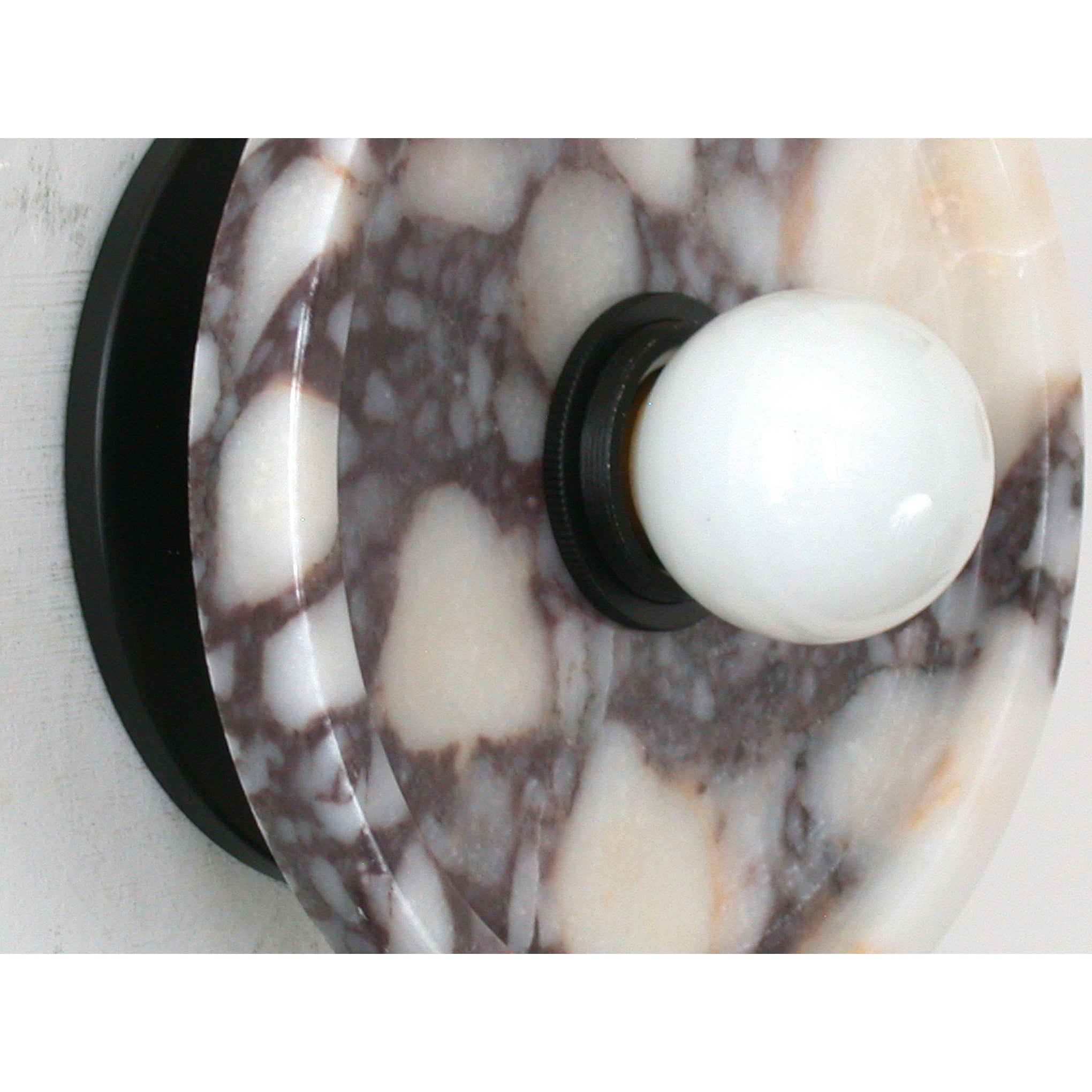 Ollaeos Modern Minimalist Disc Marble Metal Wall Lamp - Letslighting