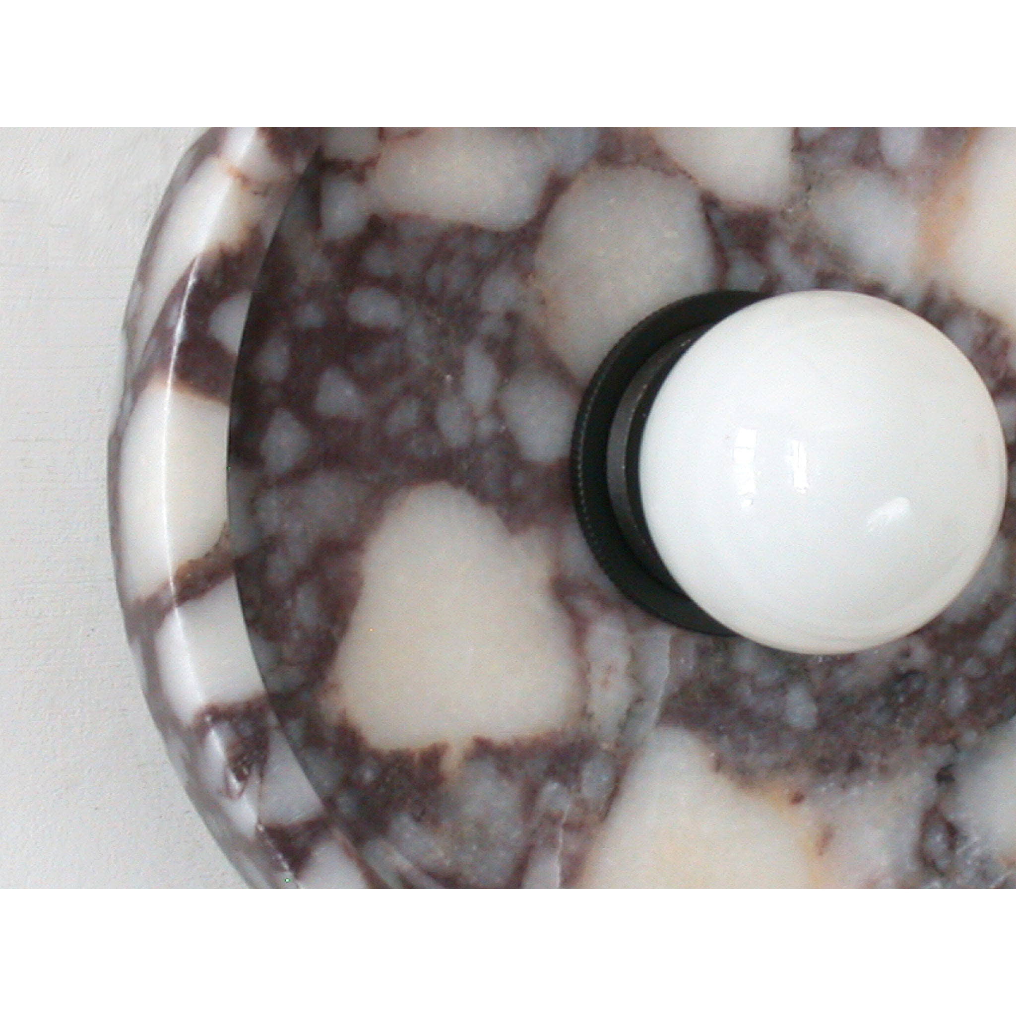 Ollaeos Modern Minimalist Disc Marble Metal Wall Lamp - Letslighting