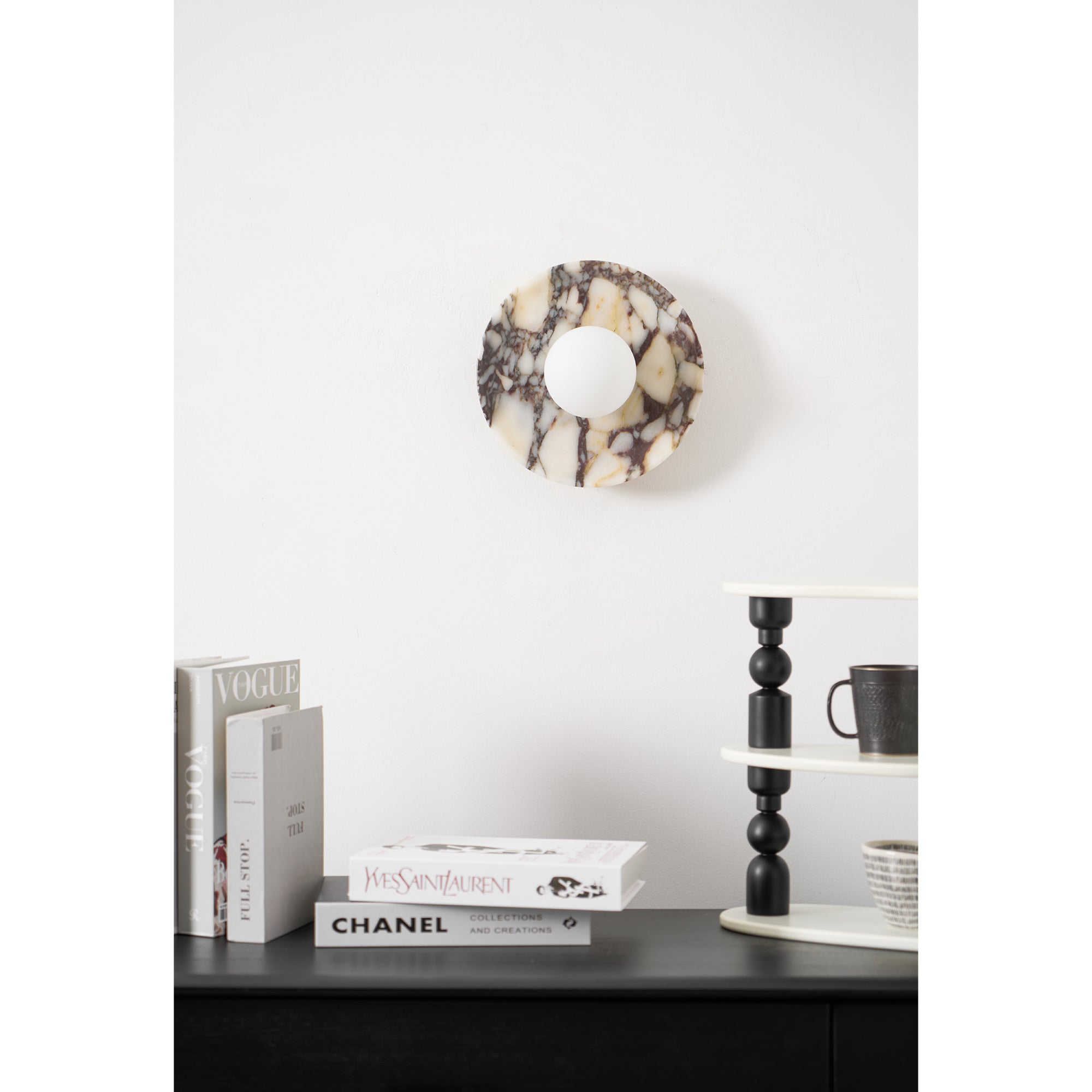 Cacariel Modern Minimalist Marble Glass Wall Lamp - Letslighting
