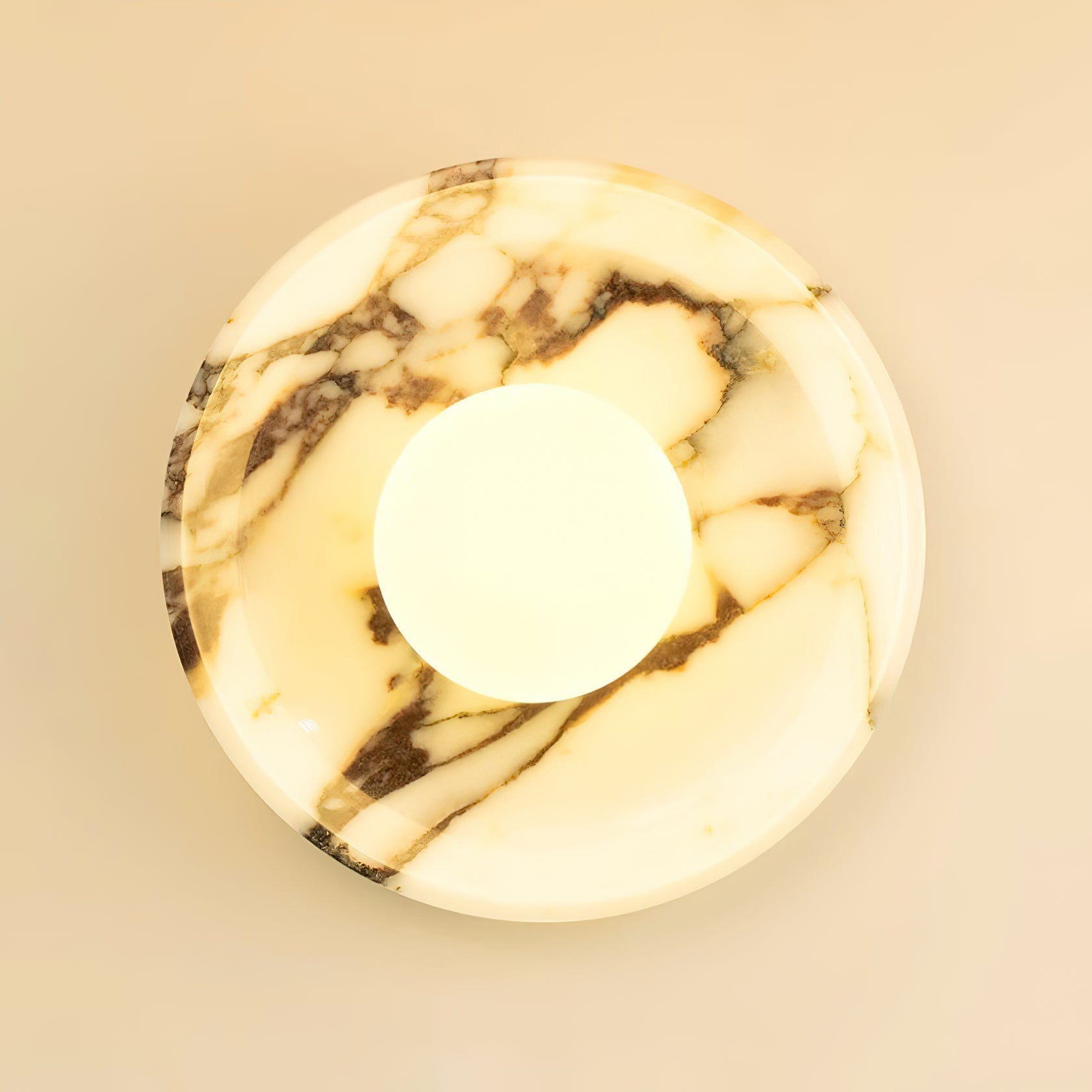 Cacariel Modern Minimalist Marble Glass Wall Lamp - Letslighting