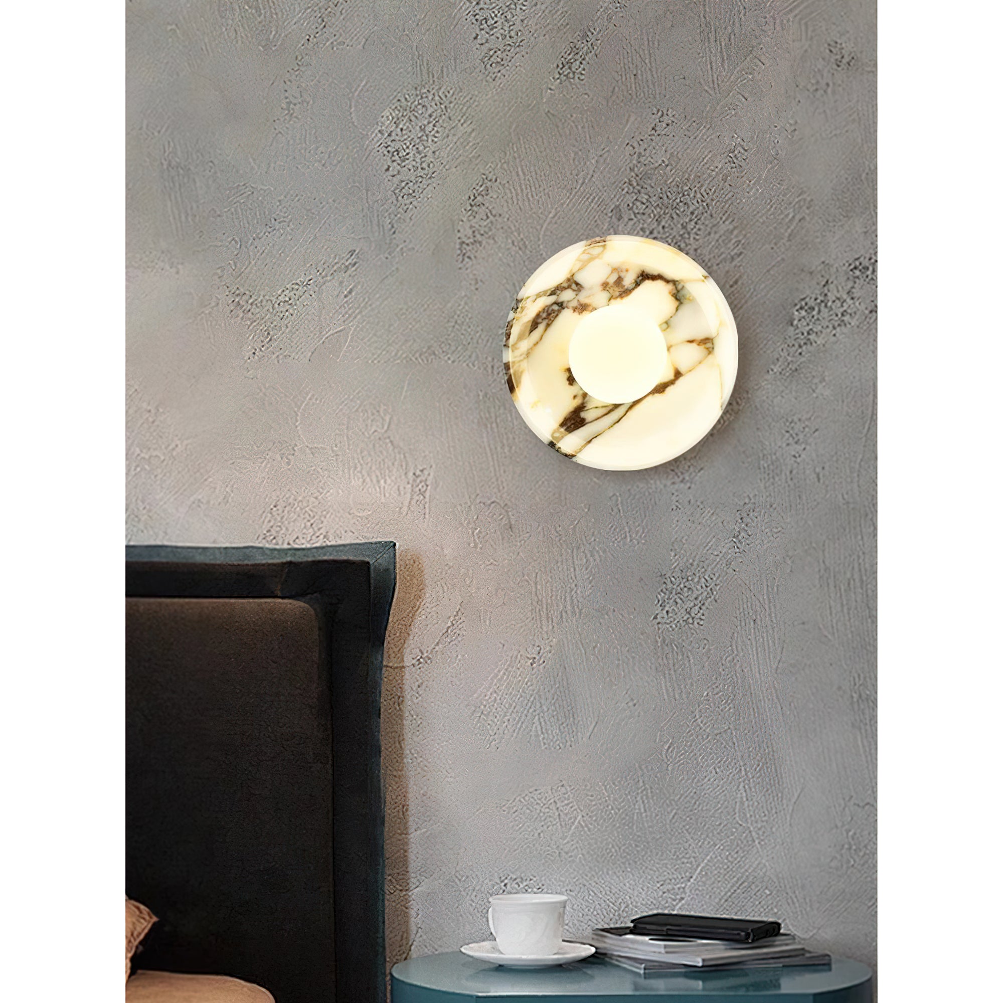 Cacariel Modern Minimalist Marble Glass Wall Lamp - Letslighting