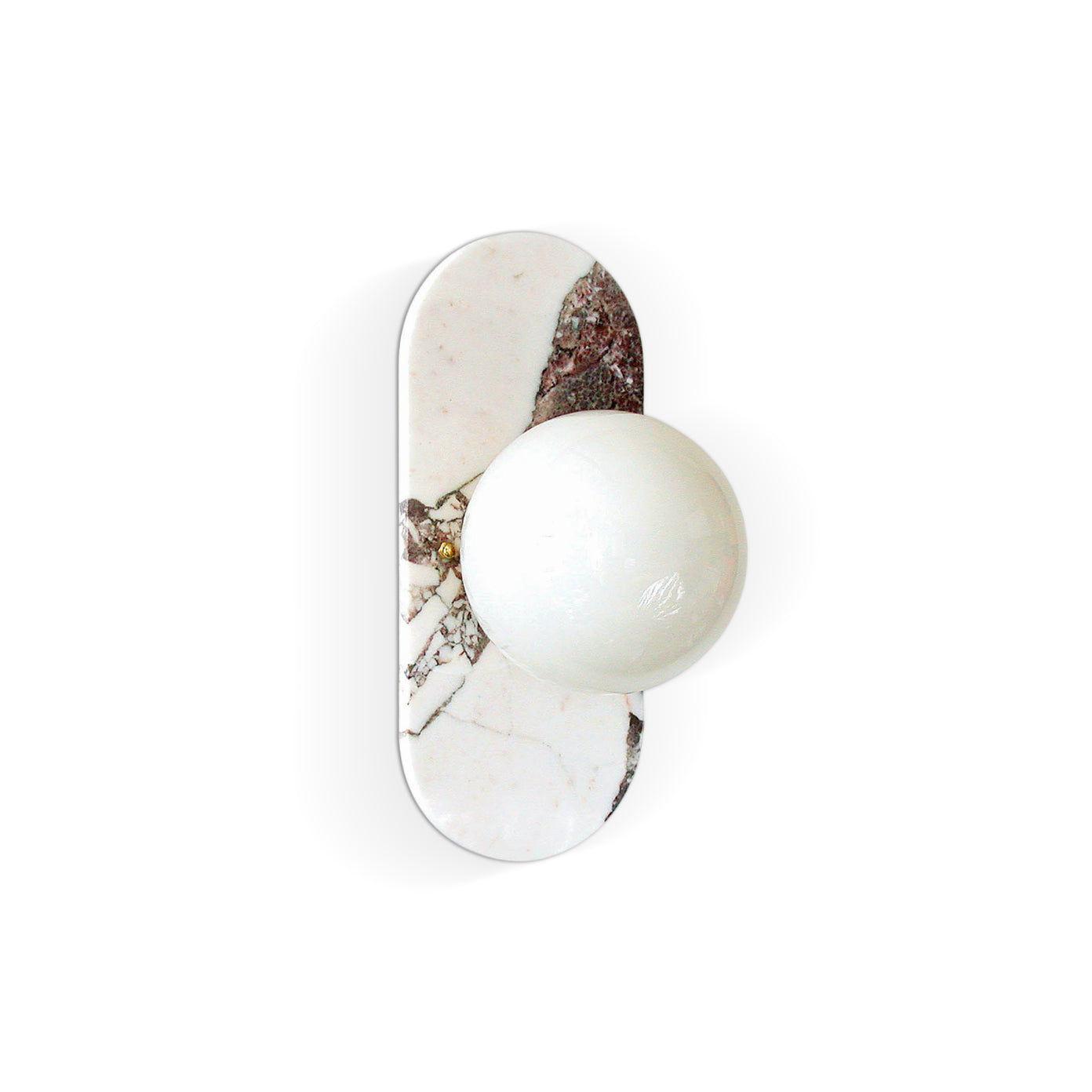 Evenara Modern Minimalist Oval Marble Glass Wall Lamp - Letslighting