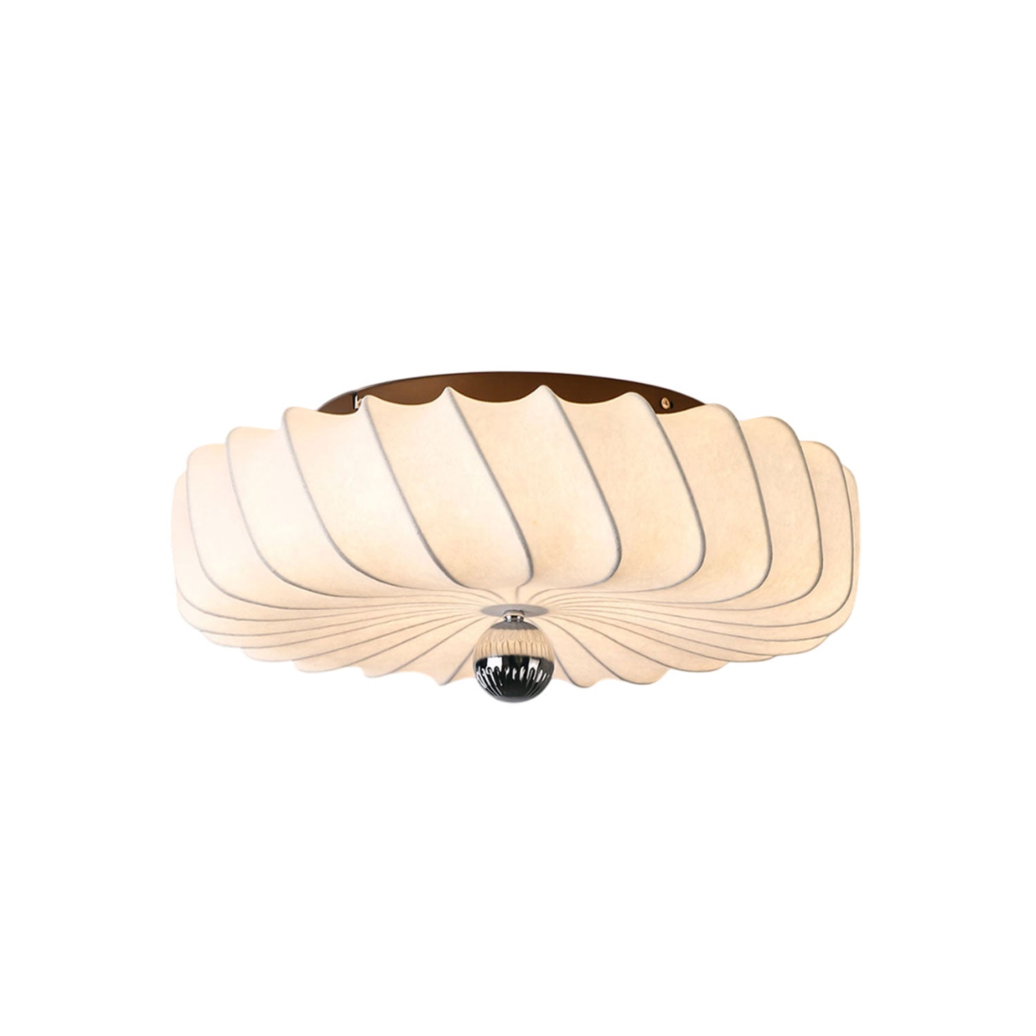 Zelore Pendelleuchte aus Bronzefarbenem Stoff mit Wirbelmuster-Letslighting