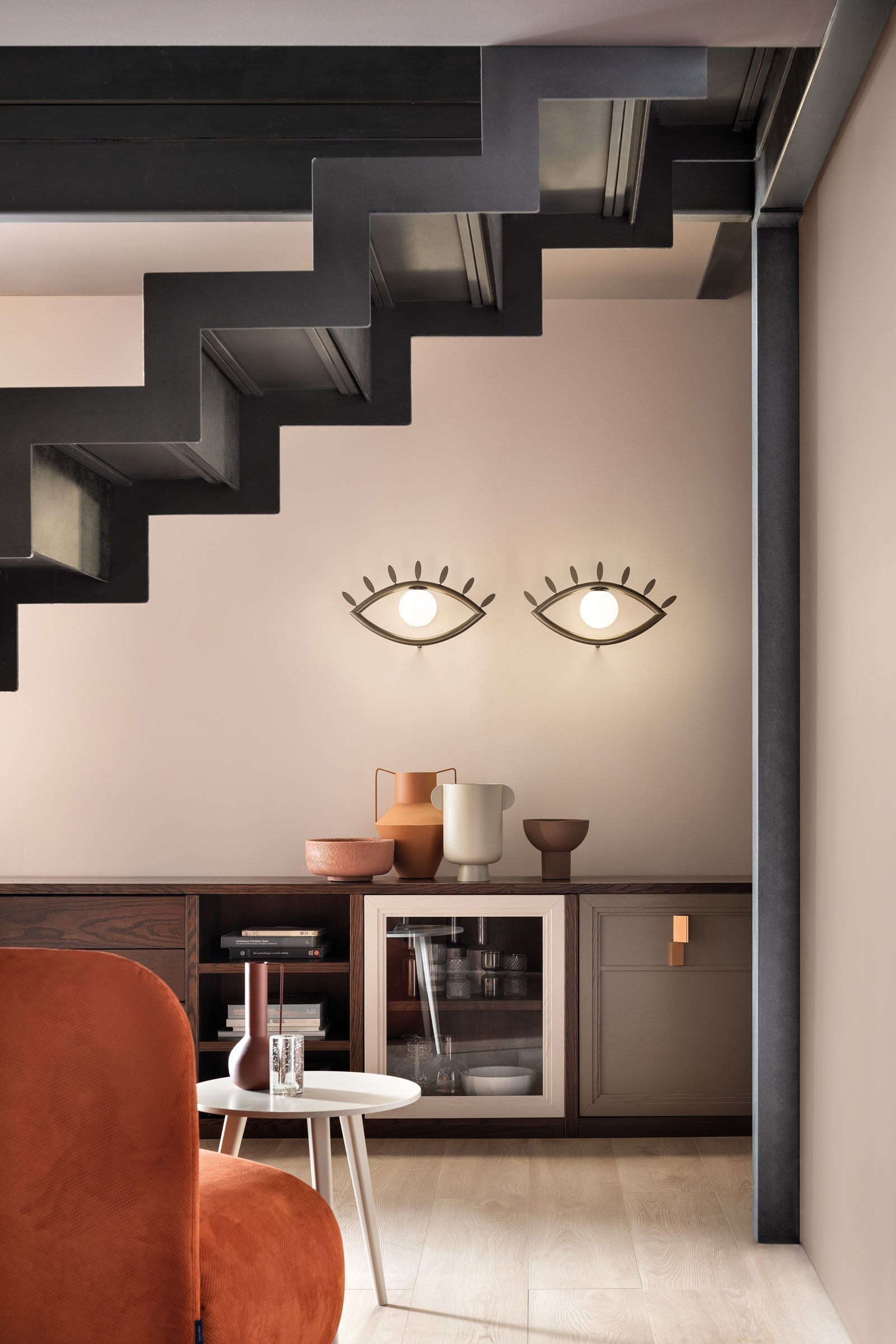 Oldore Wandleuchte aus Messing und Glas-Letslighting
