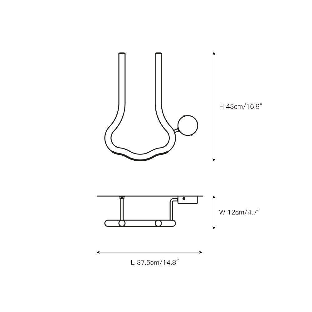 Oldore Wandleuchte aus Messing und Glas-Letslighting