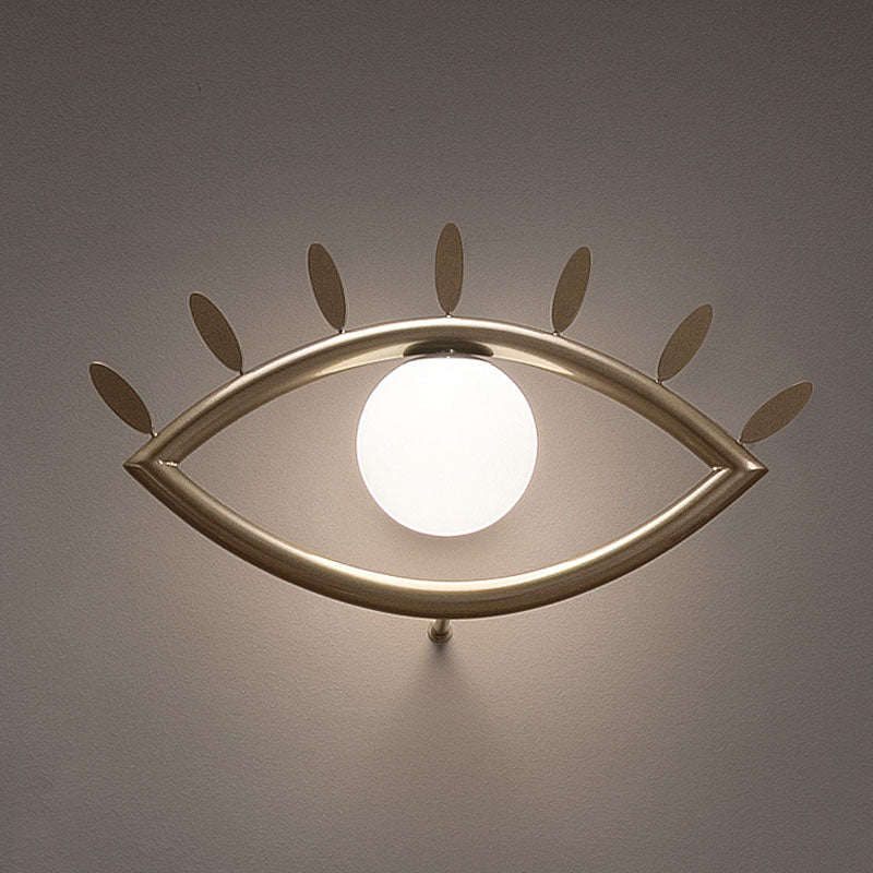 Oldore Wandleuchte aus Messing und Glas-Letslighting